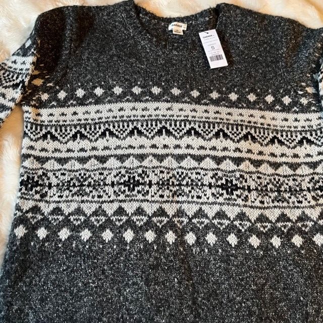 Garage Garage Sweater Jacquard Fairisle Ladies Size Small NWT Size S / US 4 / IT 40 - 3 Thumbnail