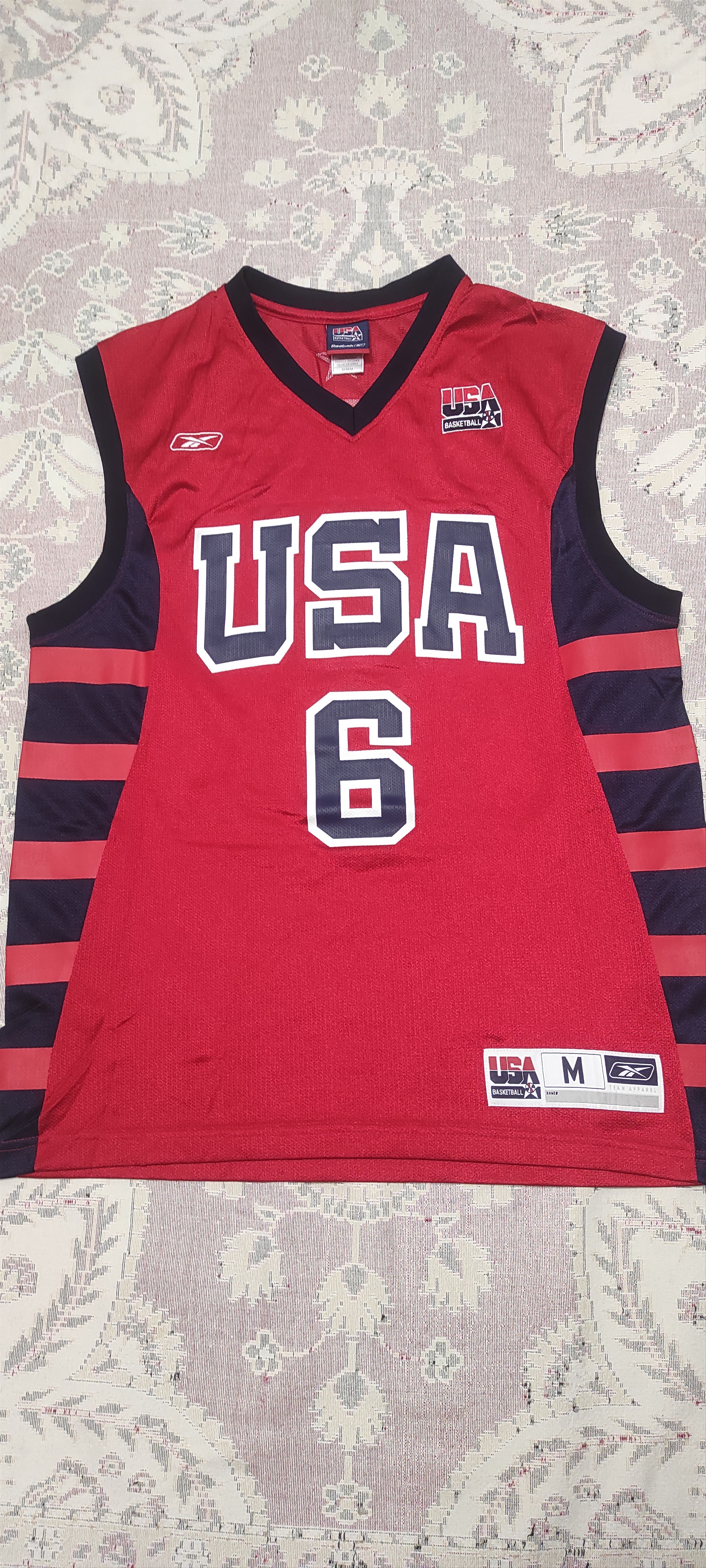 Reebok USA National Team Basketball Shirt Jersey Reebok #6 McGrady Size US M / EU 48-50 / 2 - 1 Thumbnail