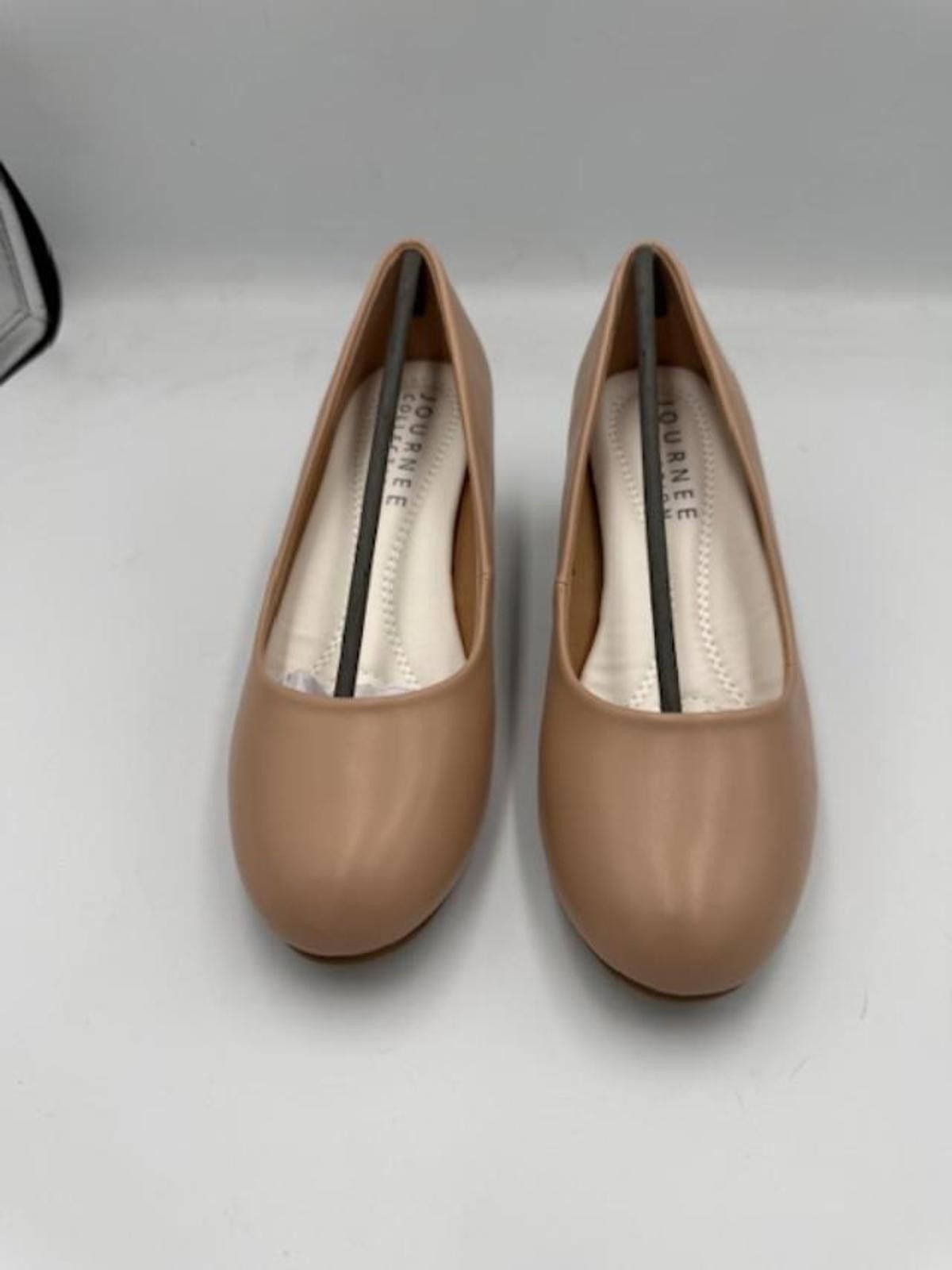 Other Journee Collection Nude Women's low pump block Heel Size 7 Size US 7 / IT 37 - 3 Thumbnail