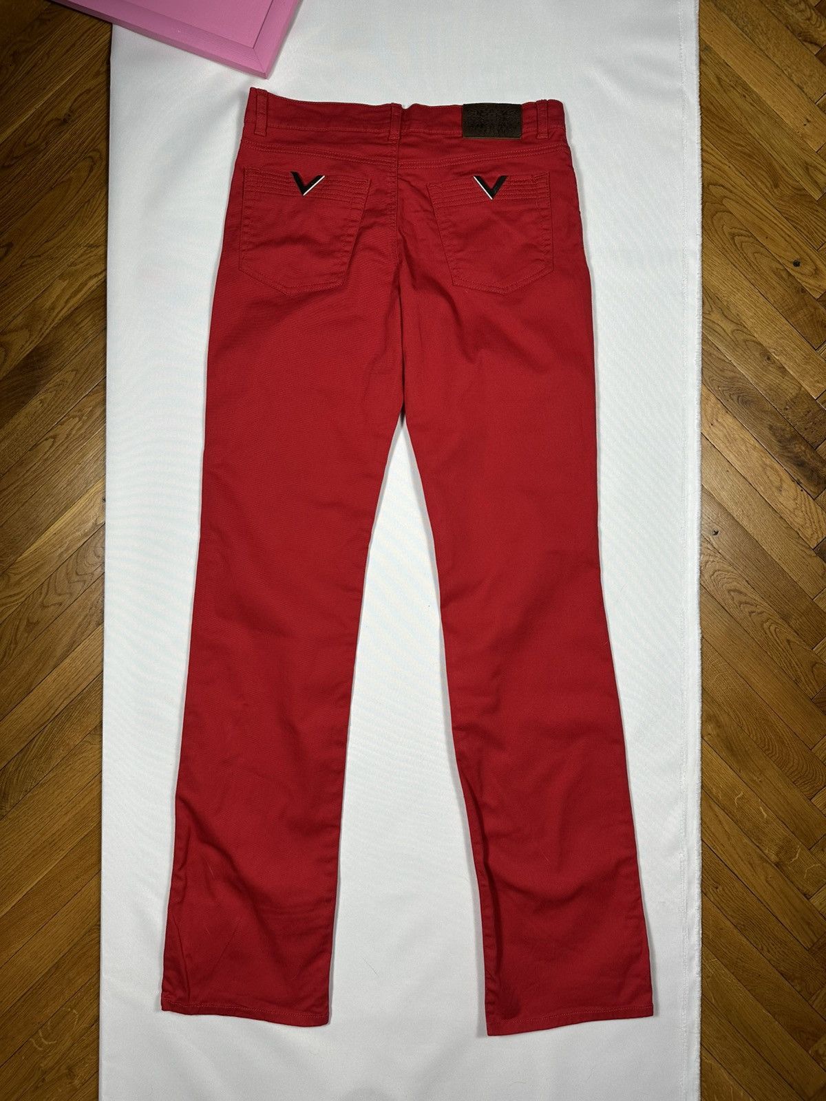 RED Valentino Red Valentino Jeans Pants Classic Basic Logo Slim Straight Size 27" / US 4 / IT 40 - 13 Thumbnail