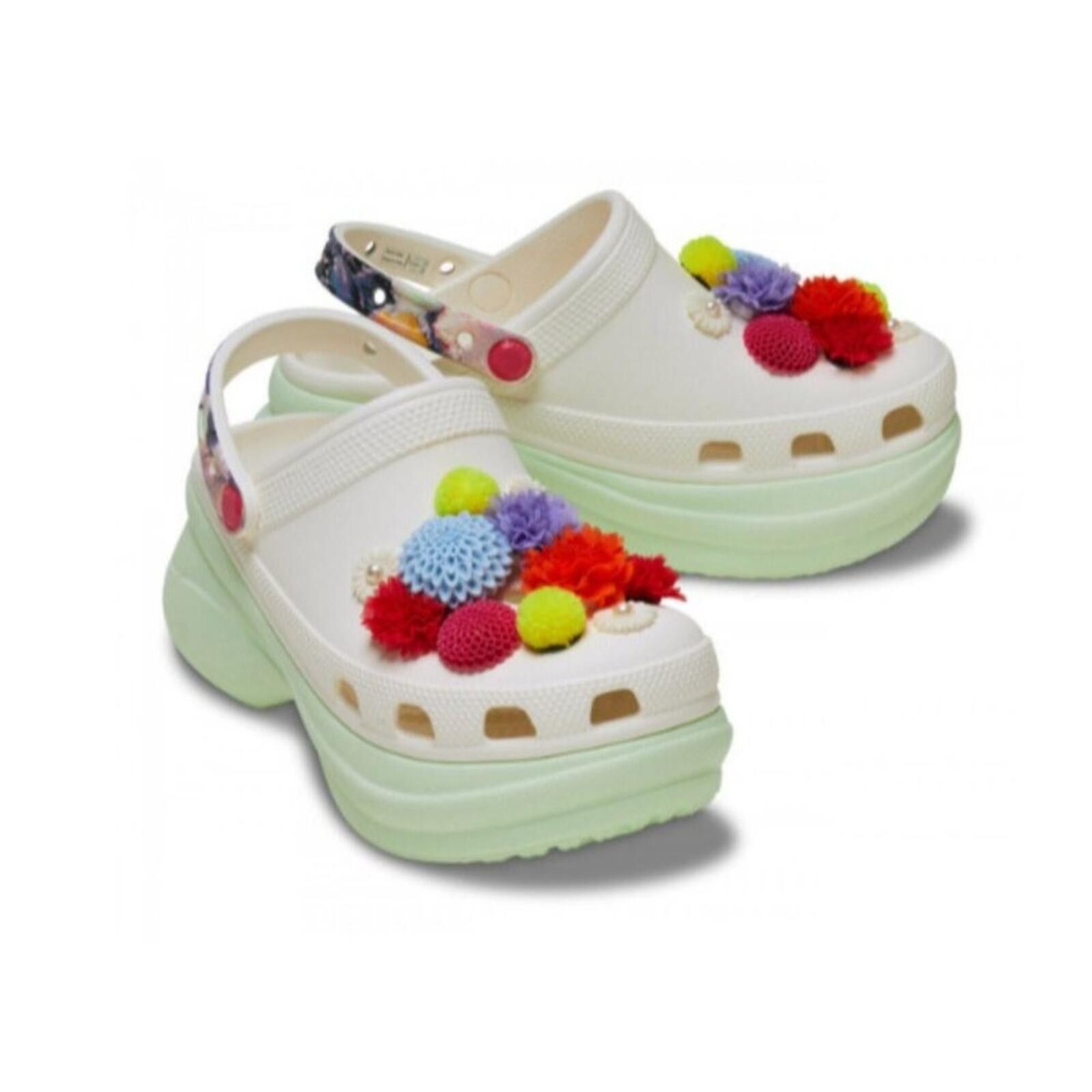 Crocs Crocs Bae Wildflower Clog Classic Woman | Beige/Green Size US 9 / IT 39 - 4 Thumbnail