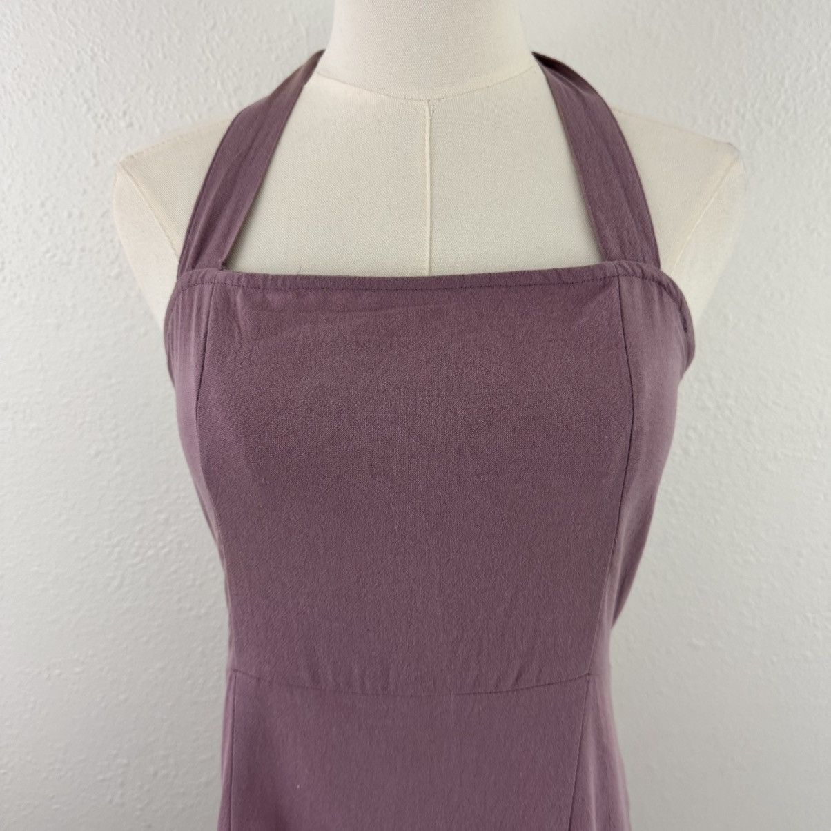 Kendall And Kylie KENDALL & KYLIE Mauve Pink Purple Neck Tie Halter Mini Dress Size S / US 4 / IT 40 - 5 Thumbnail
