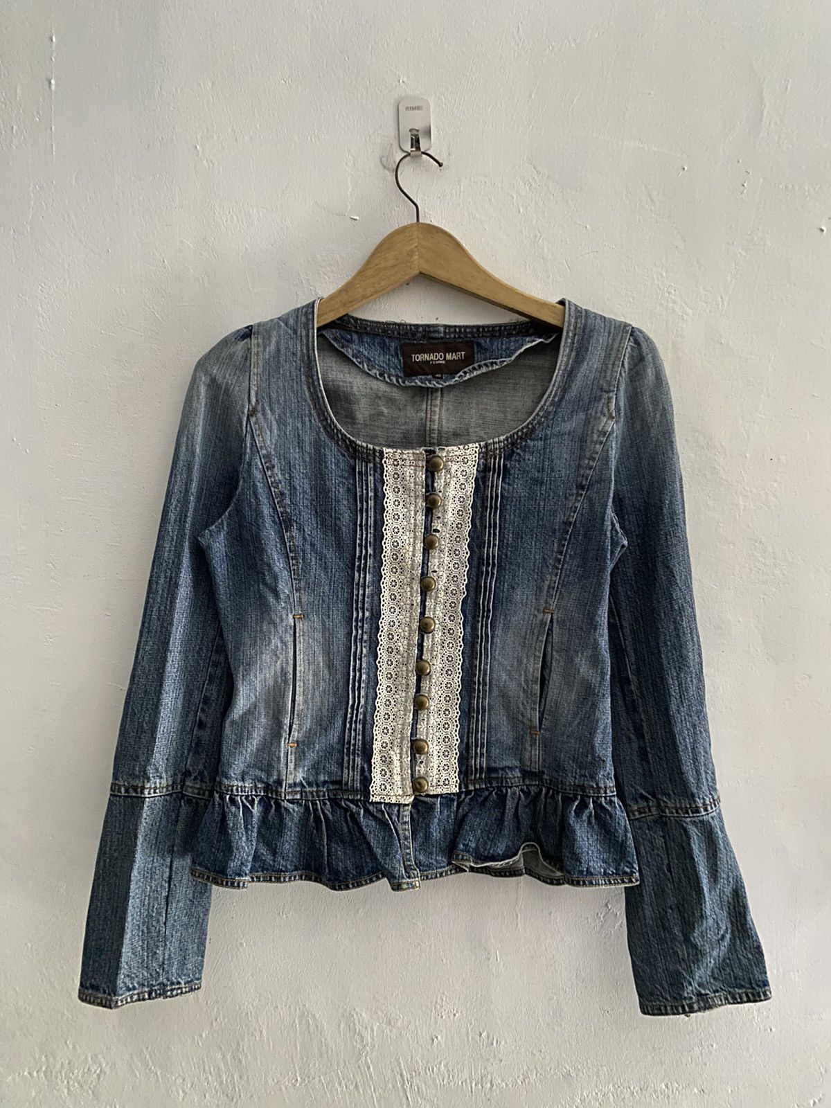 Tornado Mart × Vintage 2000s tornado mart studed button denim jacket Size US S / EU 44-46 / 1 - 1 Thumbnail
