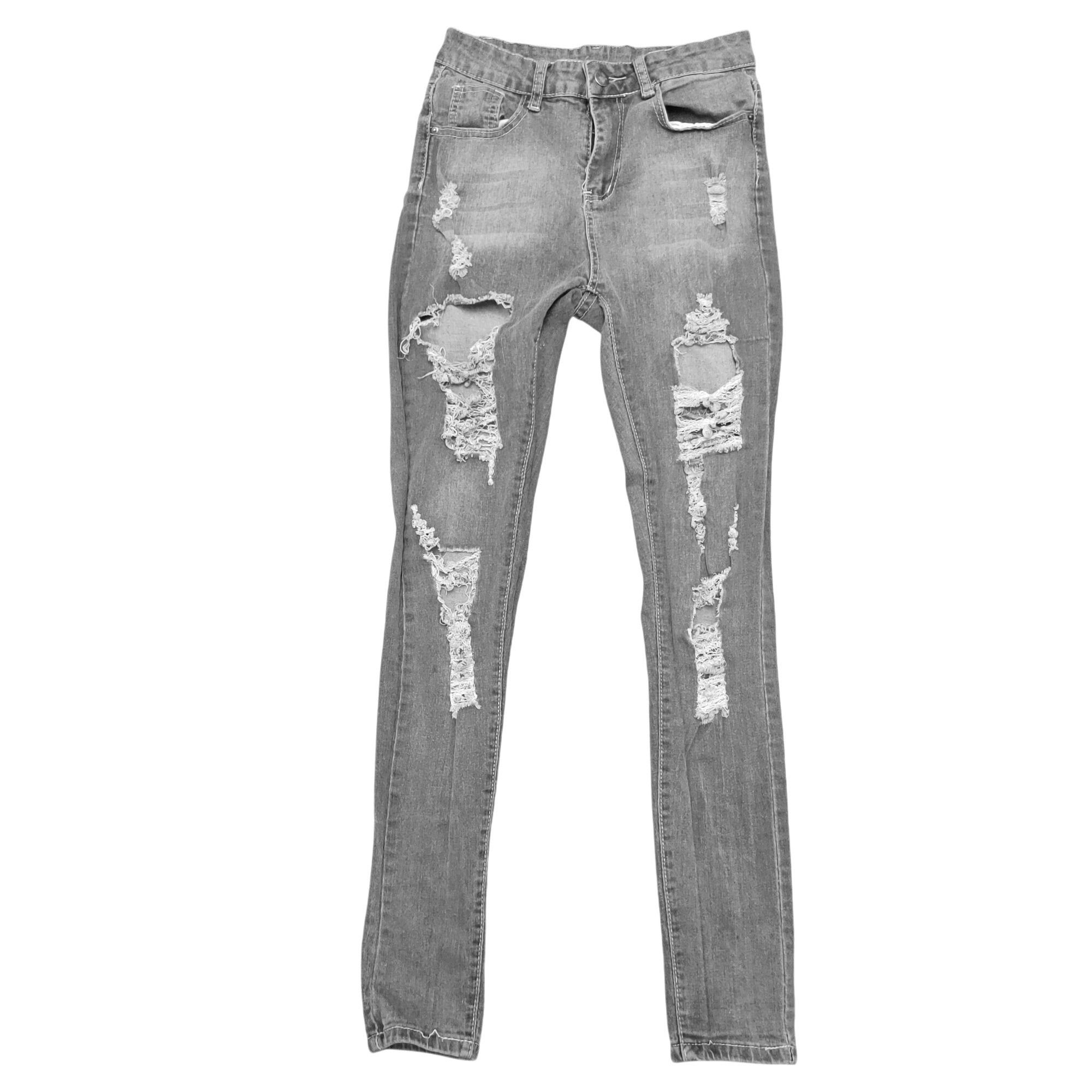Other Womens Jeans Skinny Fit High Rise Distressed Grunge Indie Ur Size 26" / US 2 / IT 38 - 1 Thumbnail