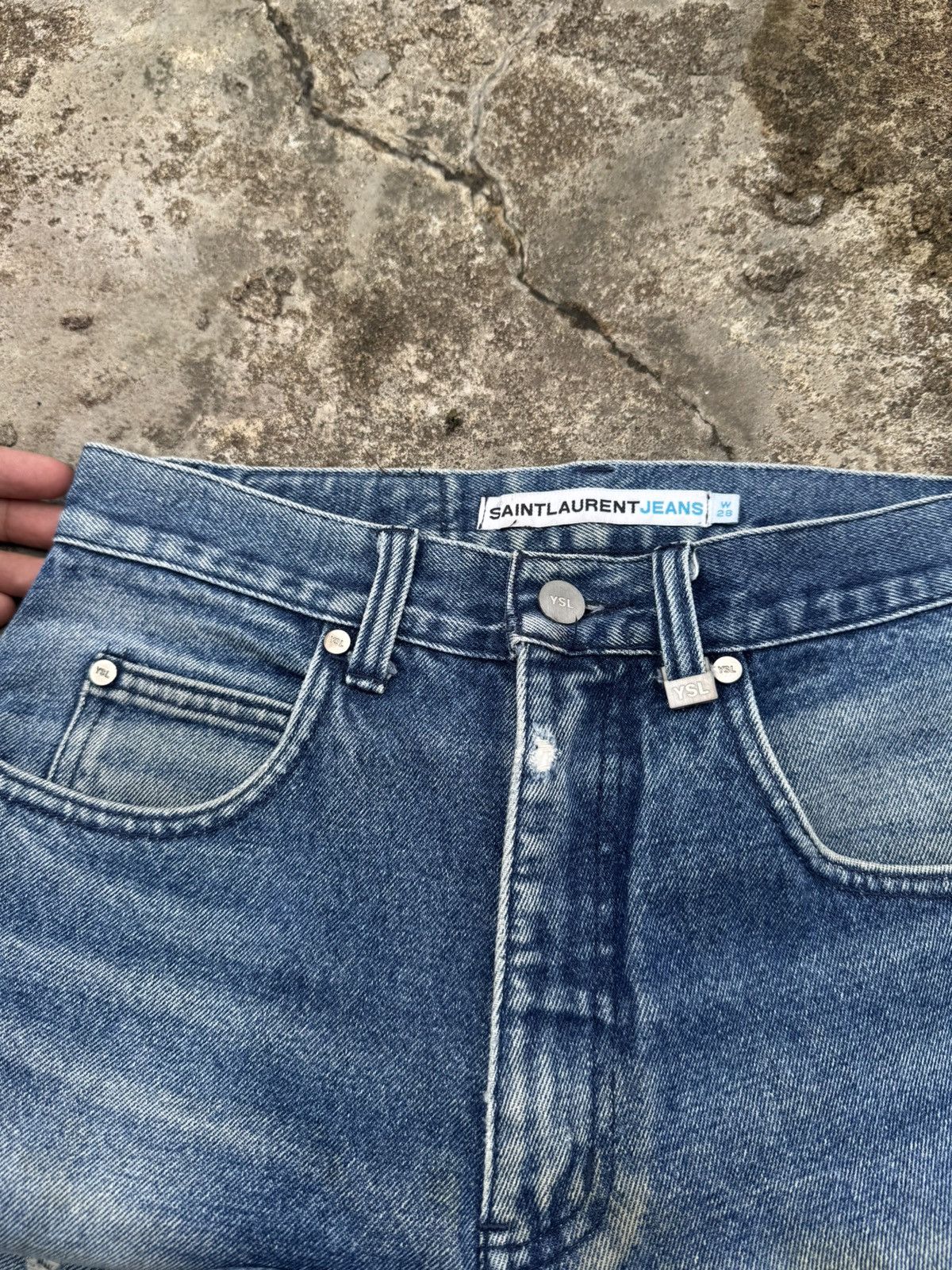 Saint Laurent Paris SAINT LAURENT JEANS HIGH WAISTED HEDI SLIMANE Size US 28 / EU 44 - 10 Thumbnail