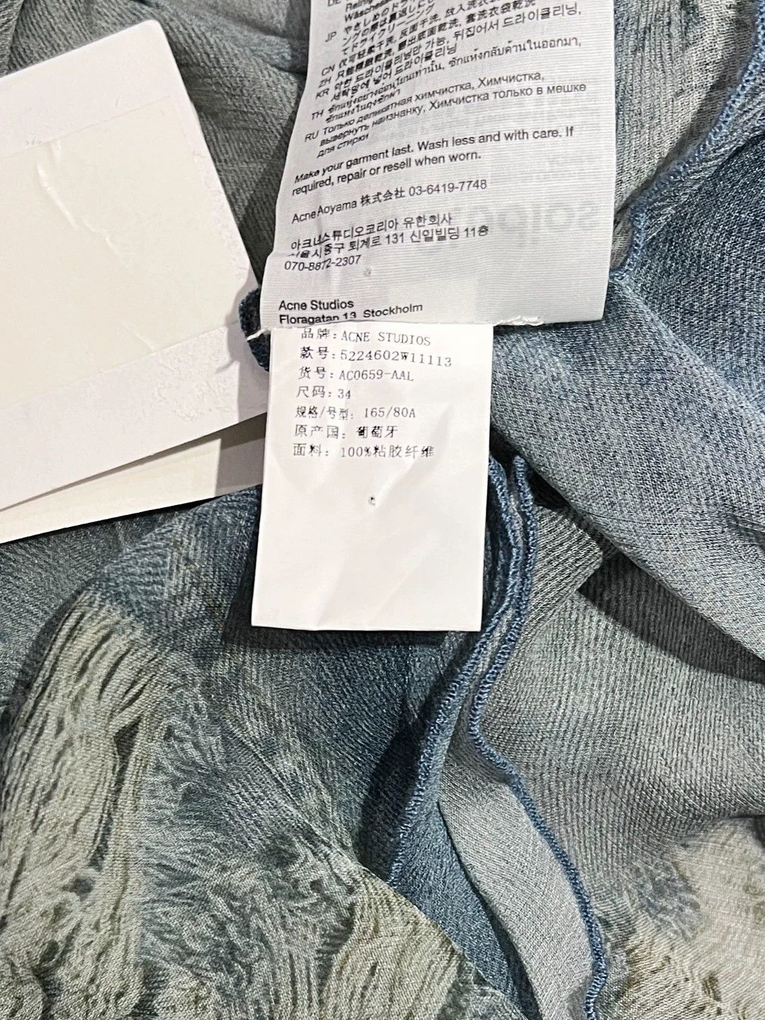 Acne Studios ACNE STUDIOS Lake Blue Tailored Shirt Size XS / US 0-2 / IT 36-38 - 7 Thumbnail