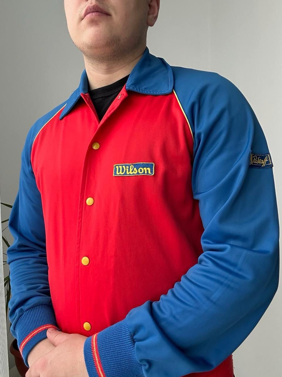 Japanese Brand × Vintage × Wilson Vintage Japanese Wilson Tennis Wear Buttons Blue Hoodie Polo Size US M / EU 48-50 / 2 - 18 Thumbnail