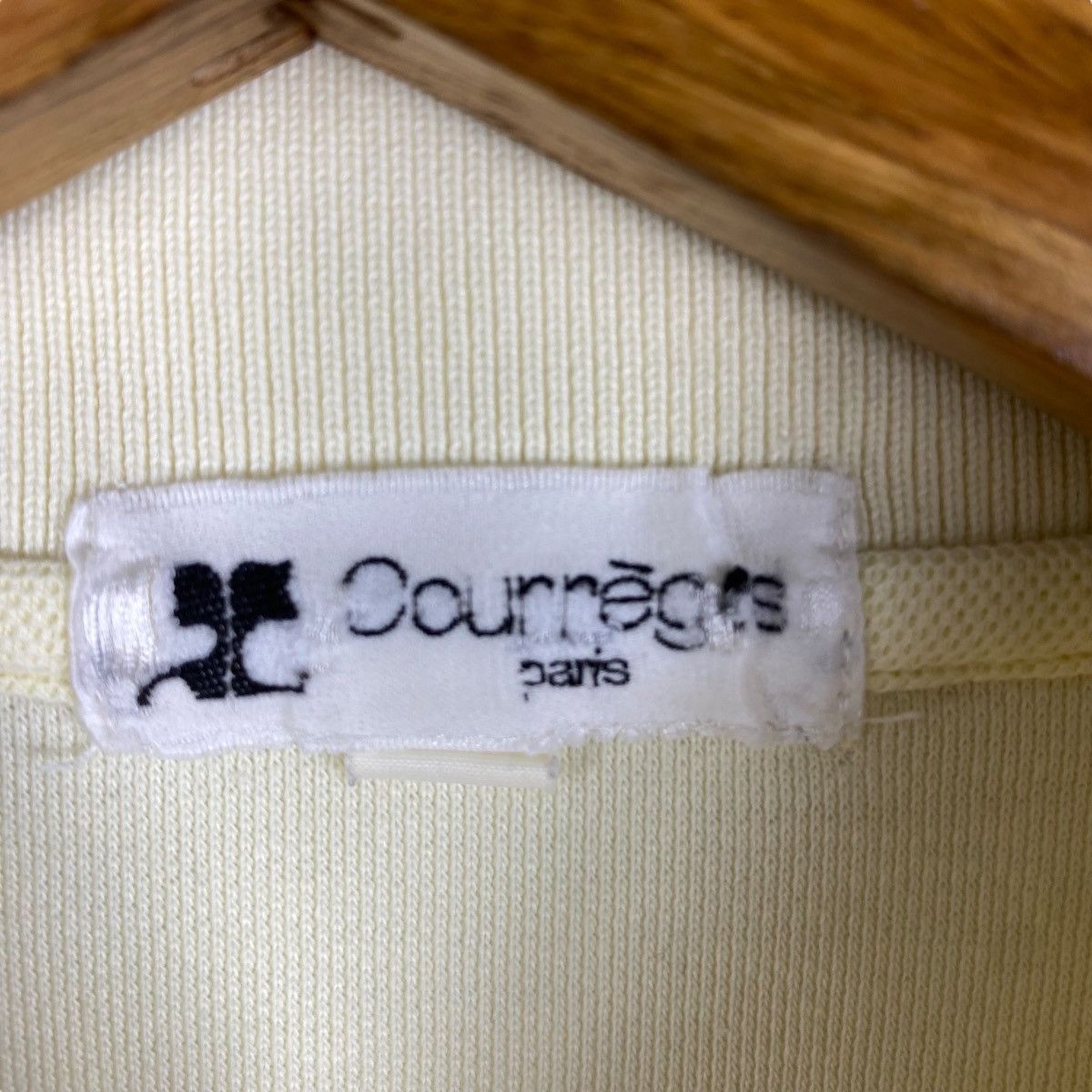 Courreges Vintage 80's COURREGES Small Logo Longsleeve Polo Shirt Size US S / EU 44-46 / 1 - 5 Thumbnail