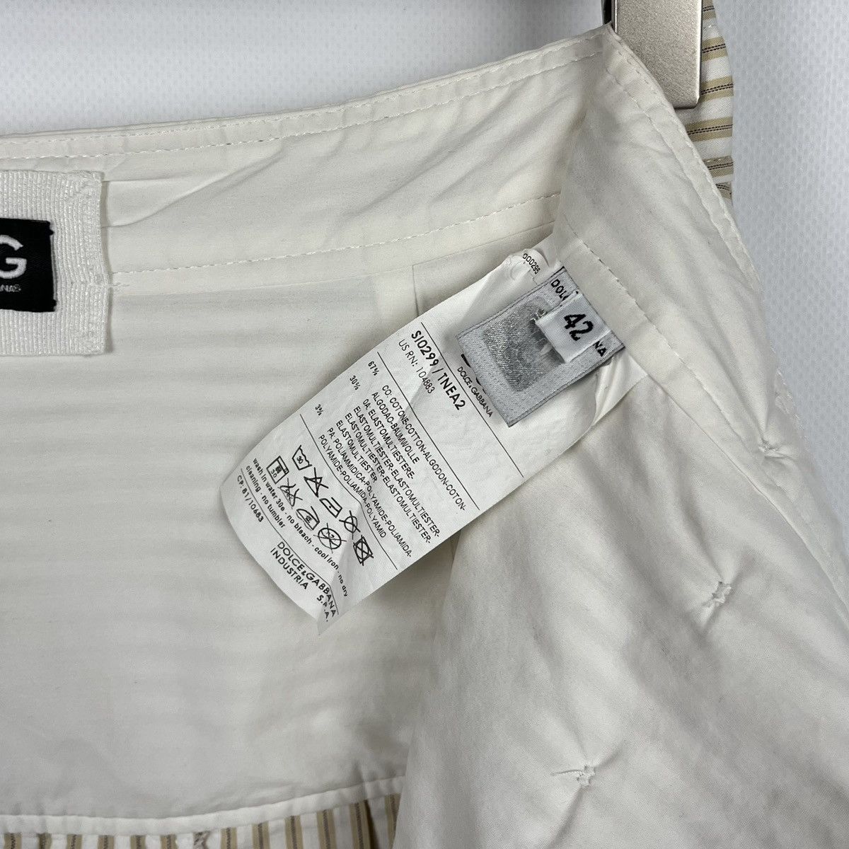 Dolce & Gabbana Ladies Dolce & Gabbana Y2K Stripped Midi Skirt Size 28" / US 6 / IT 42 - 9 Thumbnail