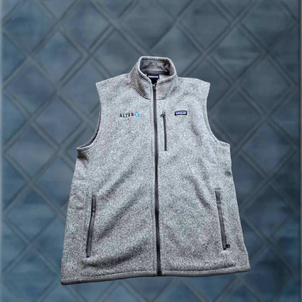 Patagonia Patagonia Vest Mens XL Gray Full Zip Pockets Fleece Sweater Style Outdoor Mock Neck Slim Size US XL / EU 56 / 4 - 1 Thumbnail