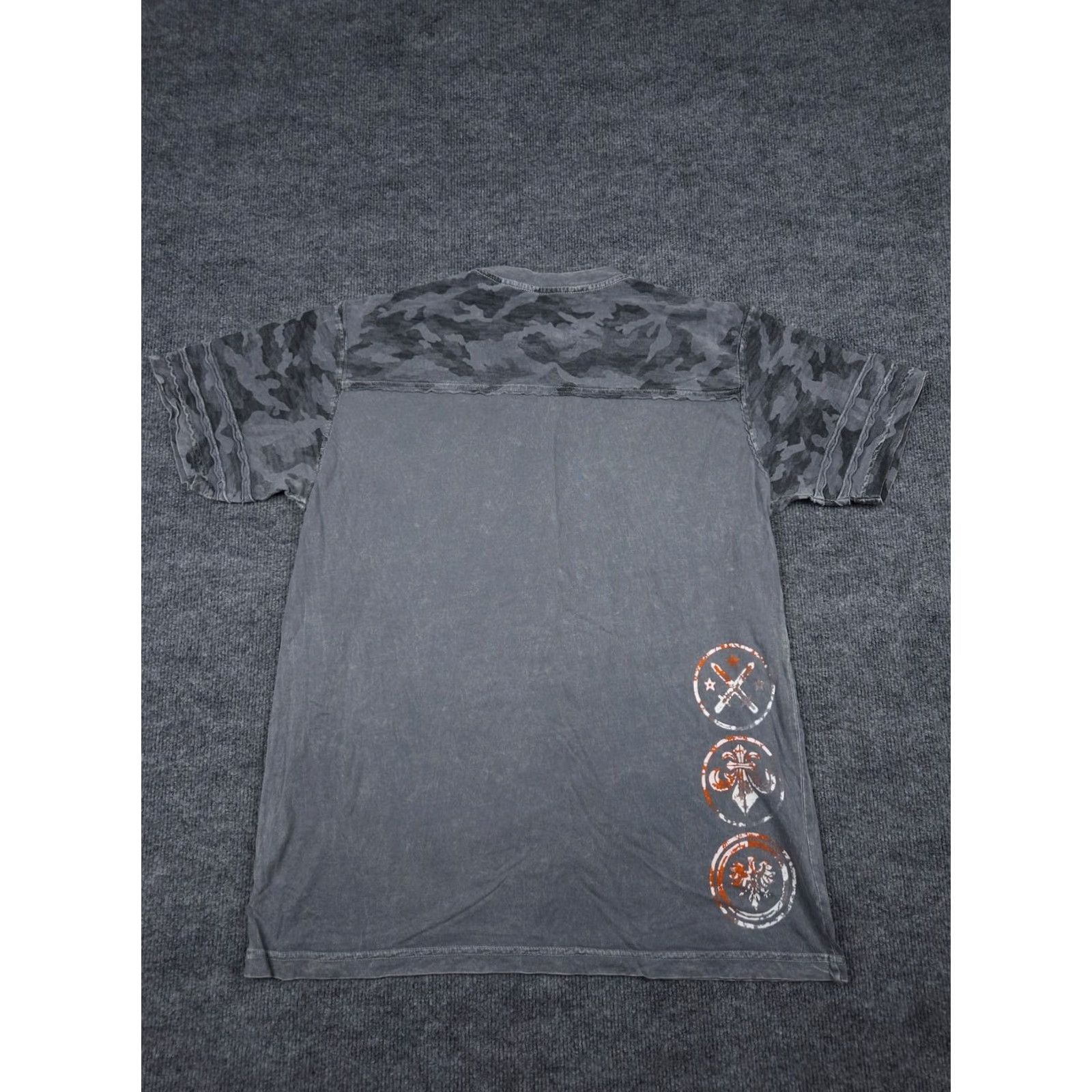 Affliction Affliction T-Shirt Men's XL Gray Graphic AOP Double-Sided Live Fast Y2K Shirt Size US XL / EU 56 / 4 - 4 Thumbnail