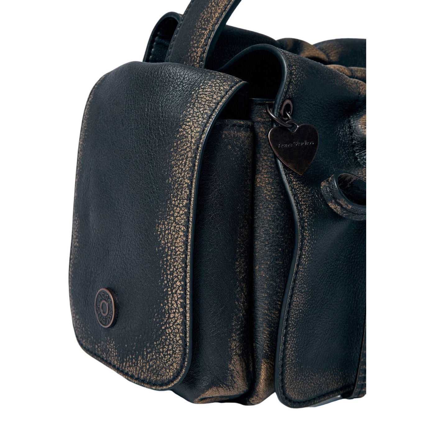 Acne Studios ACNE STUDIOS Multipocket Black Leather Shoulder Bag New Size ONE SIZE - 3 Thumbnail