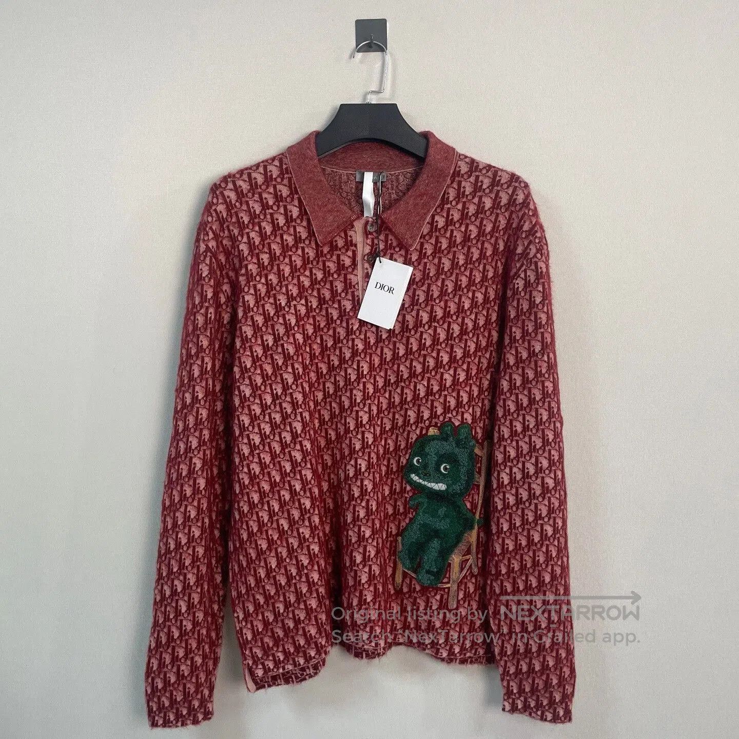 Dior Otani Long Sleeve Polo Shirt XXL.