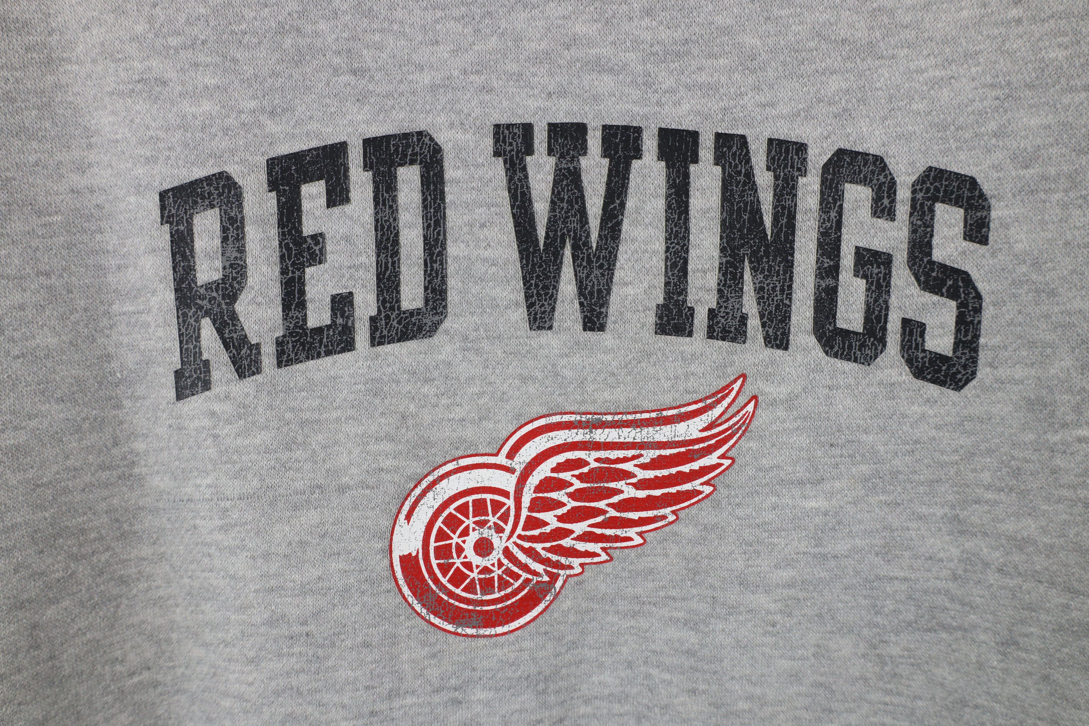 Reebok × Vintage Vintage Reebok Spell Out Detroit Red Wings Hockey Hoodie Size US S / EU 44-46 / 1 - 8 Thumbnail