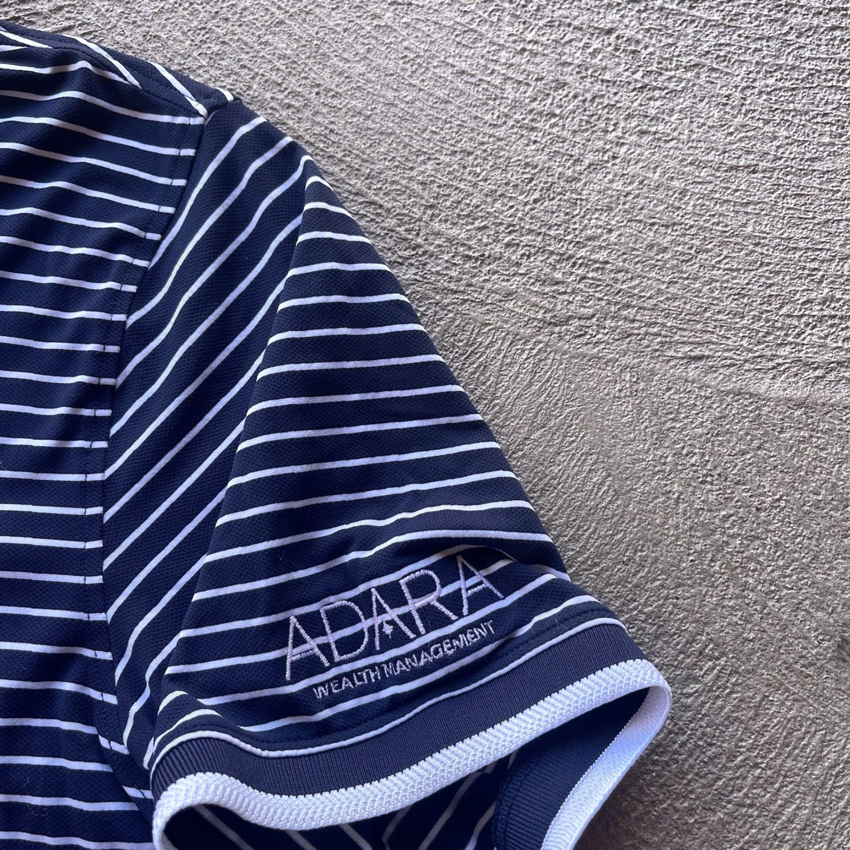 G/FORE G/Fore Polo Shirt Mens Large Blue White Performance Stretch Striped Golf Basic Size US L / EU 52-54 / 3 - 4 Thumbnail