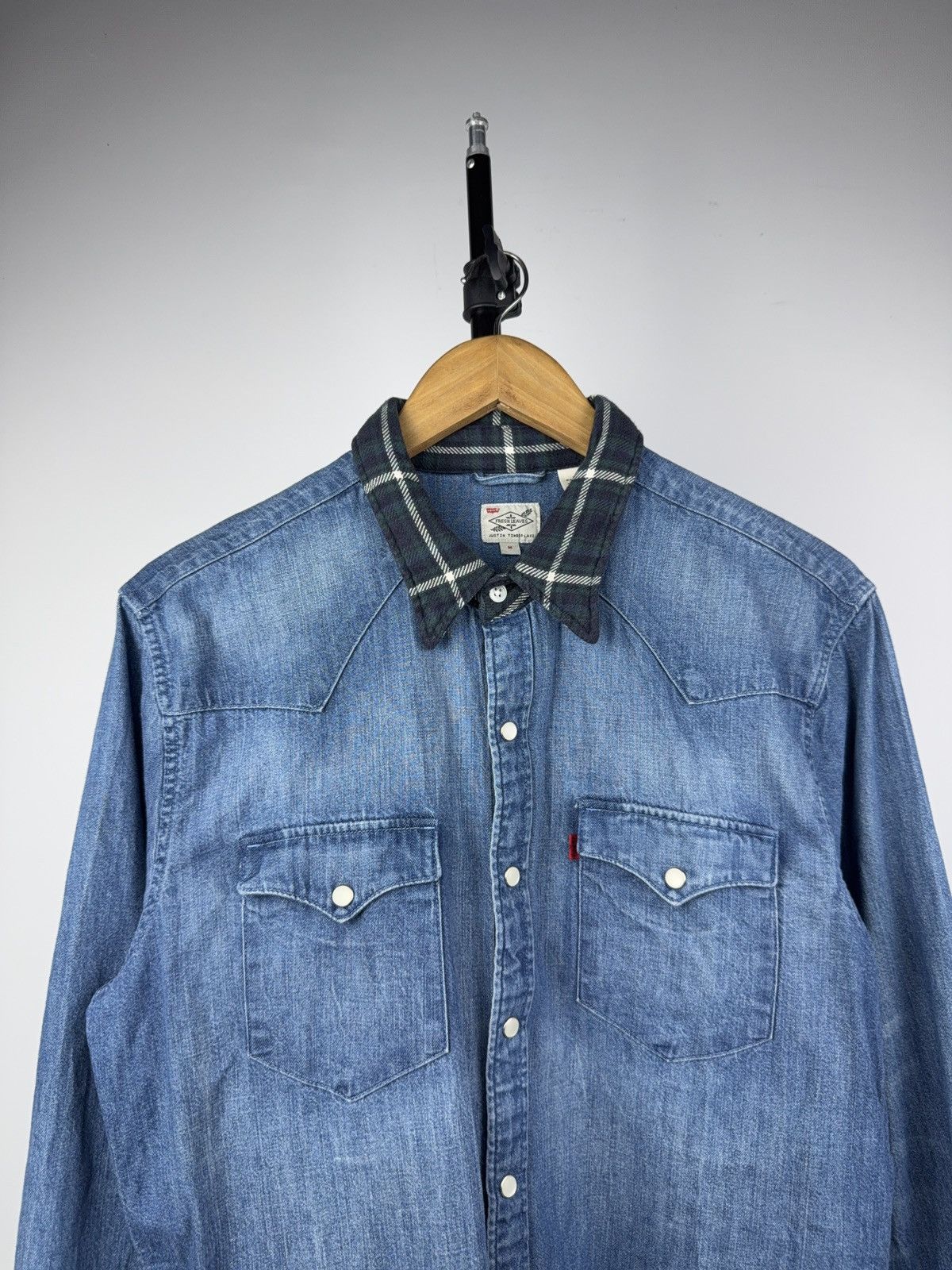 Levi's 00s Retro Levi’s x Justin Timberlake Denim Western Shirt M Size US M / EU 48-50 / 2 - 2 Thumbnail