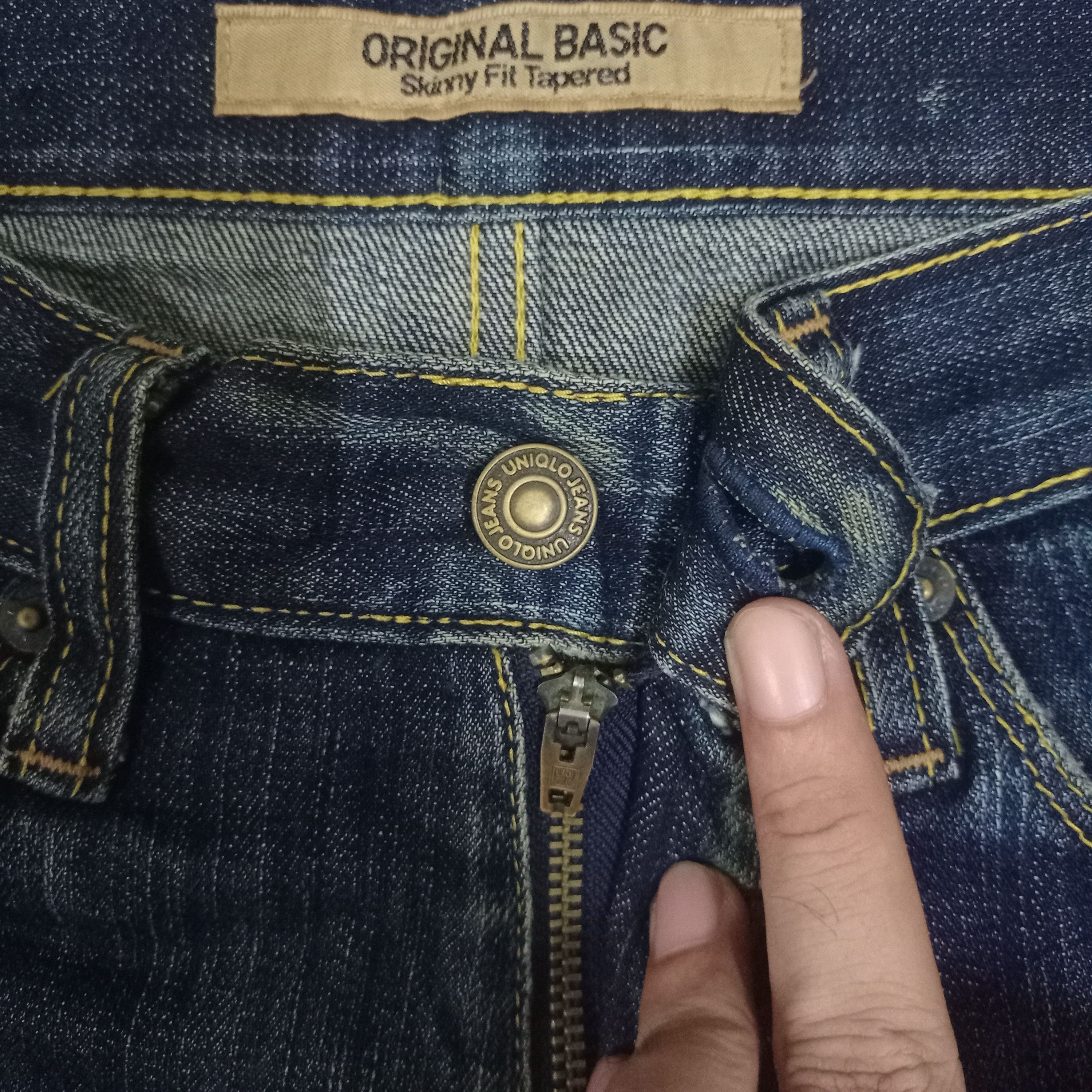 Japanese Brand × Uniqlo Vintage Japanese Uniqlo Mud Wash Distressed Jeans 29x33 Size US 29 - 3 Thumbnail
