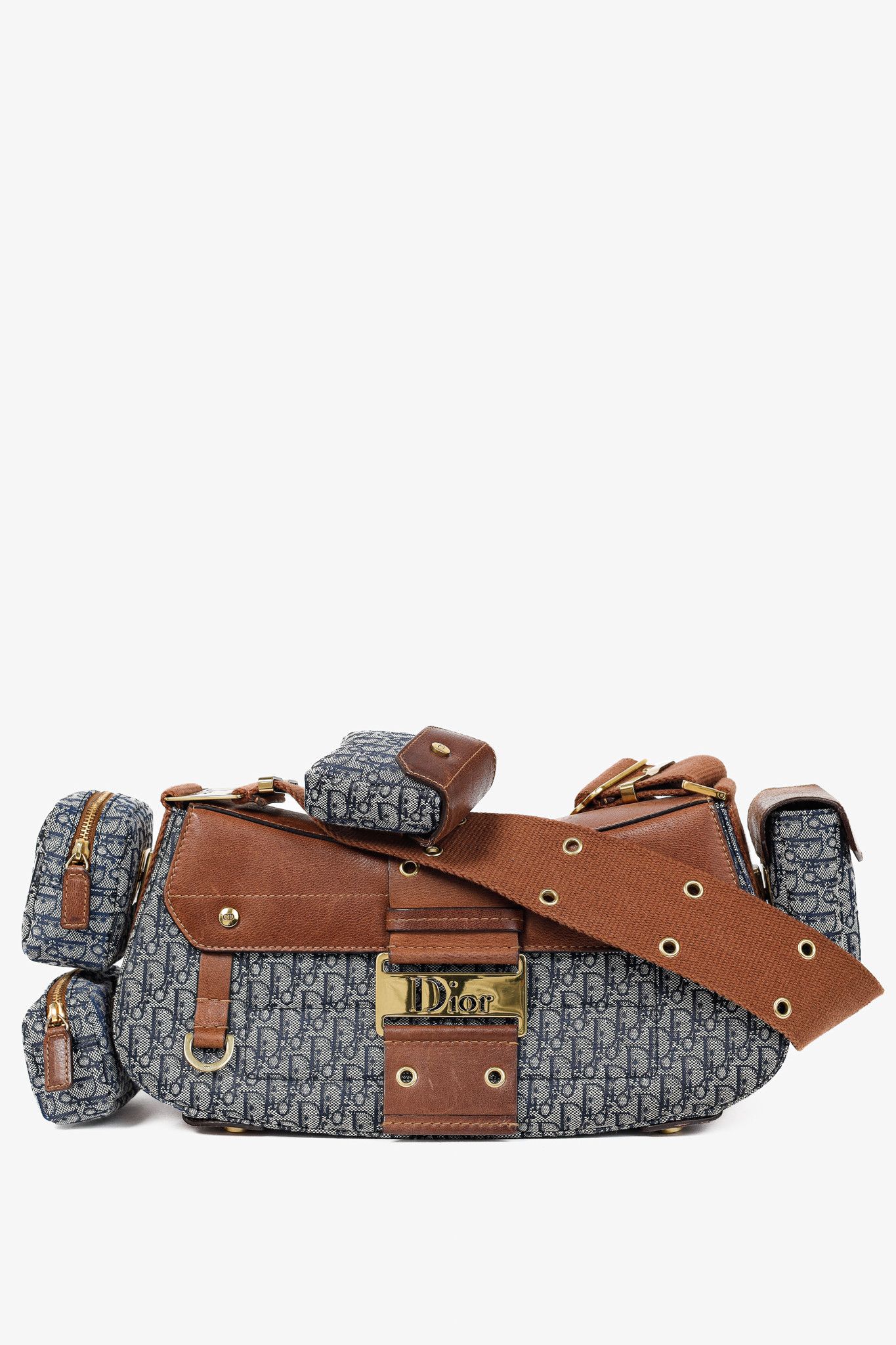Dior Christian Dior Street Chic Columbus Avenue Logo-Jacquard Bag Size ONE SIZE - 1 Thumbnail