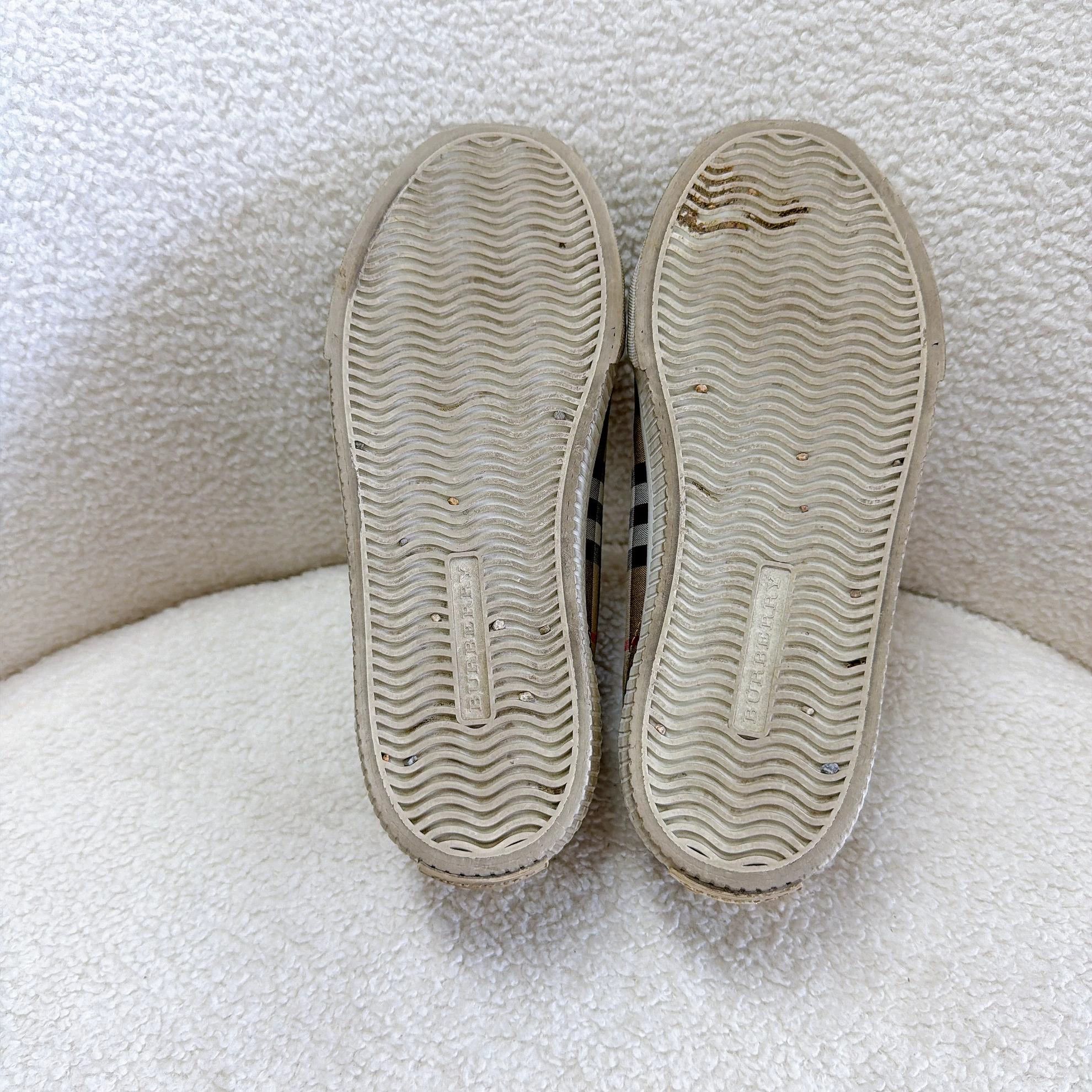Burberry Burberry Horseferry Check Sneakers 35 0565 Size US 4.5 / IT 34.5 - 7 Thumbnail