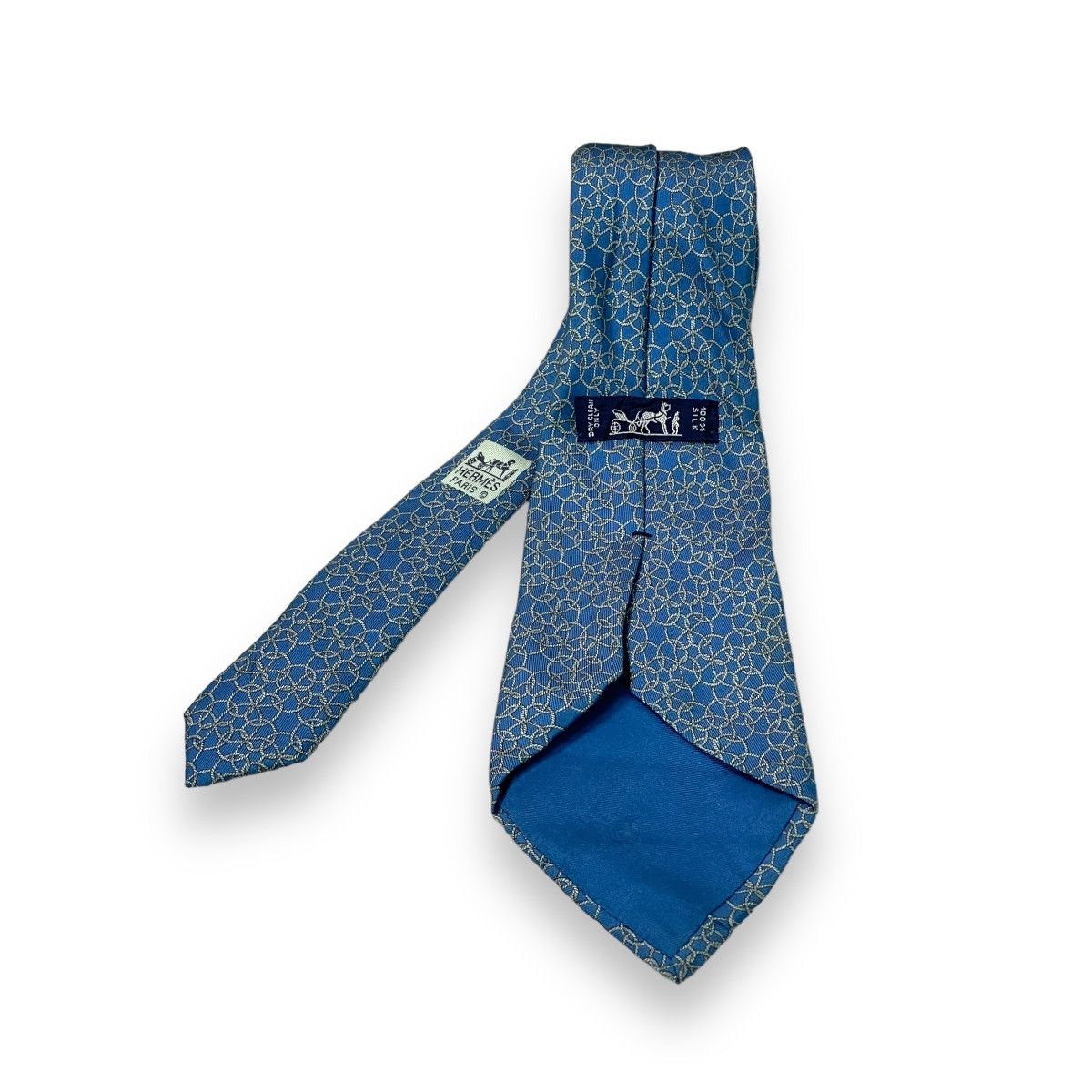 Hermes Hermes Paris Chain Linked Silk Ties 7822 UA Size ONE SIZE - 1 Thumbnail