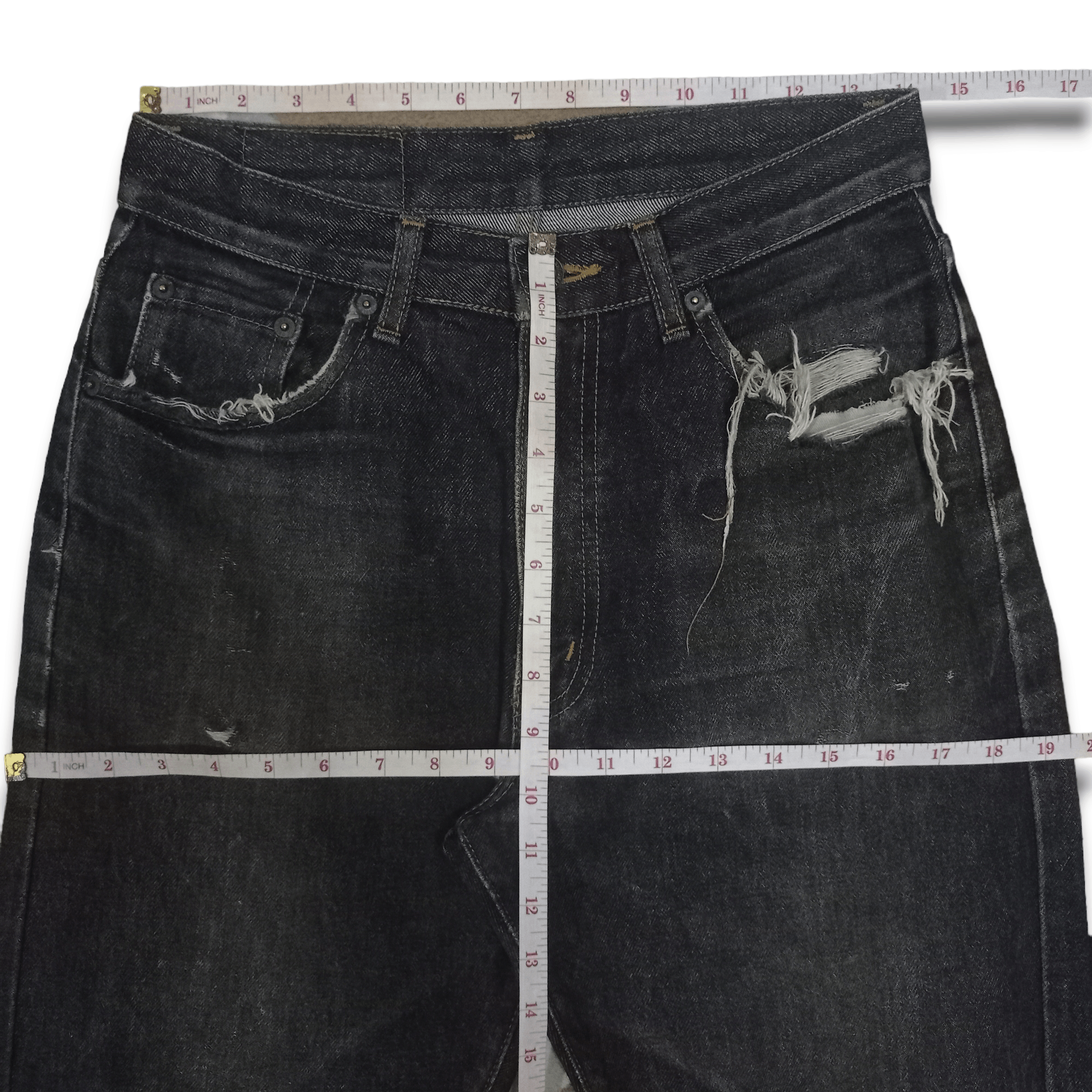 Japanese Brand Vintage Japanese Redwood Punk Style Destroyed Loose Jeans Size US 28 / EU 44 - 11 Thumbnail