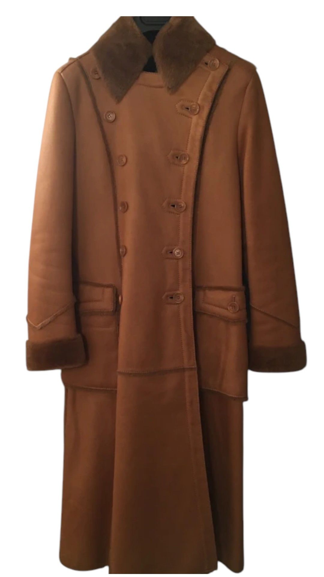Dolce & Gabbana SHEARLING NAPOLEON LEATHER HEAVY COAT Size S / US 4 / IT 40 - 4 Thumbnail