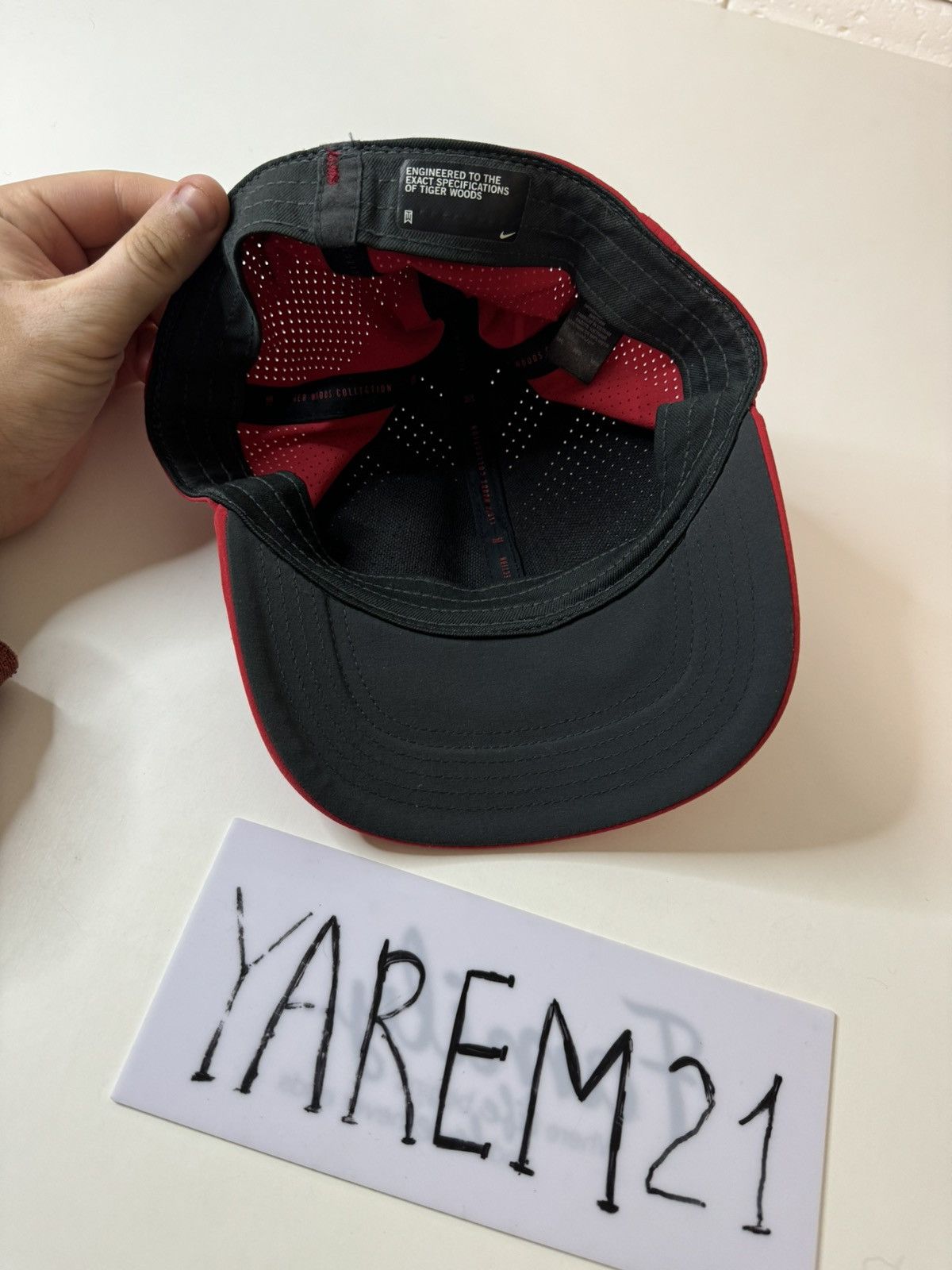 Vintage Nike Tiger Woods cap hat Size ONE SIZE - 4 Thumbnail