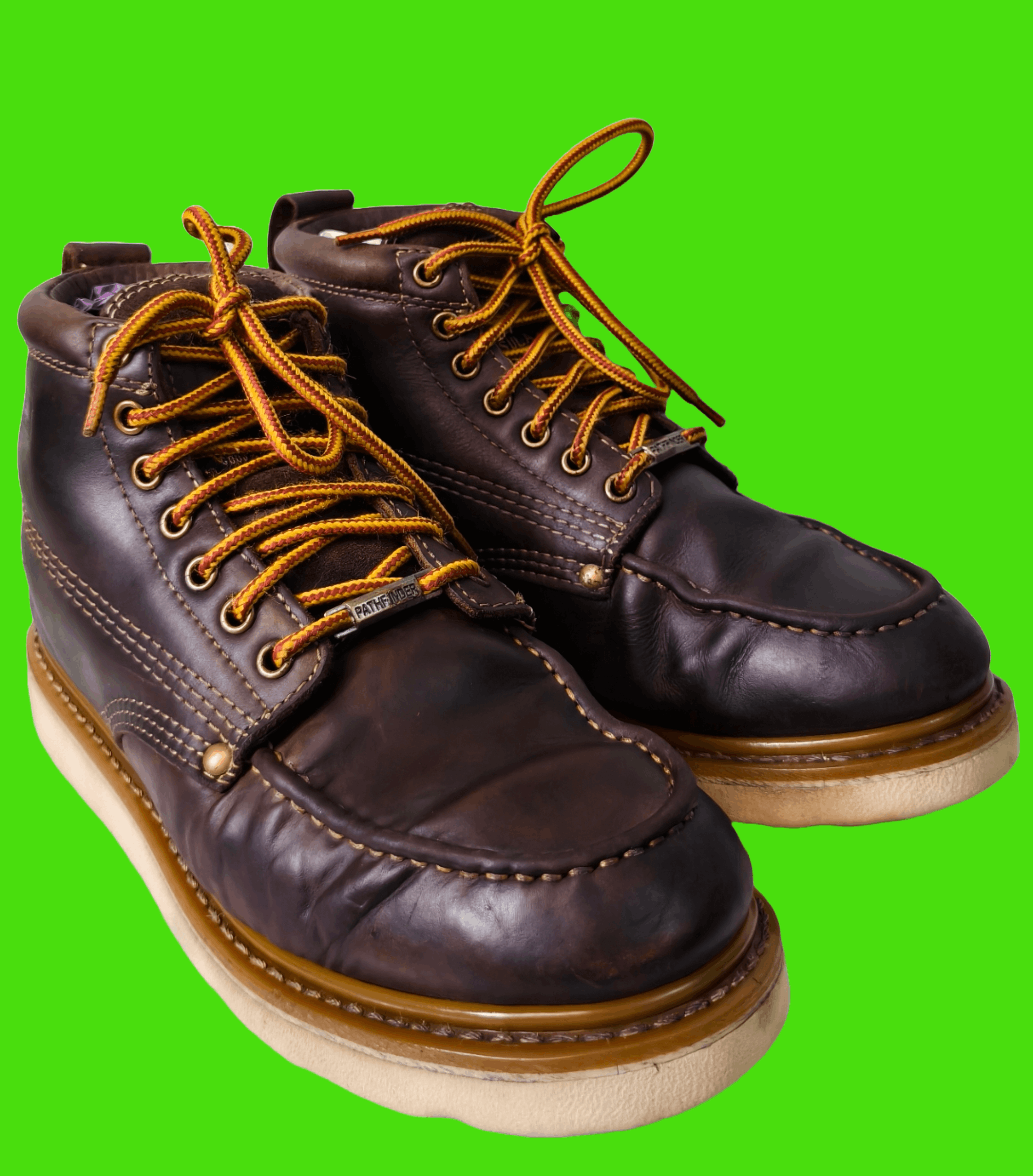 Other Path Finder Handmade Moc Toe Leather Goodyear Welt Shoe Size US 10 / EU 43 - 6 Thumbnail