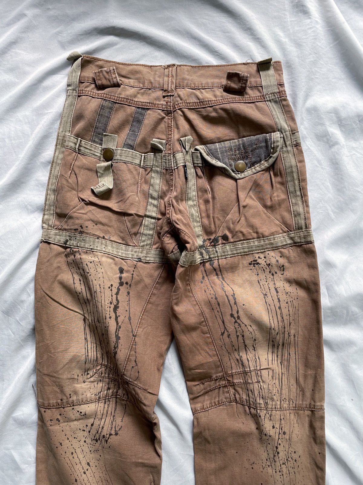 If Six Was Nine JAPANESE STYLE PANTS DISTRESSED PAINTED PANTS Size US 29 - 13 Thumbnail