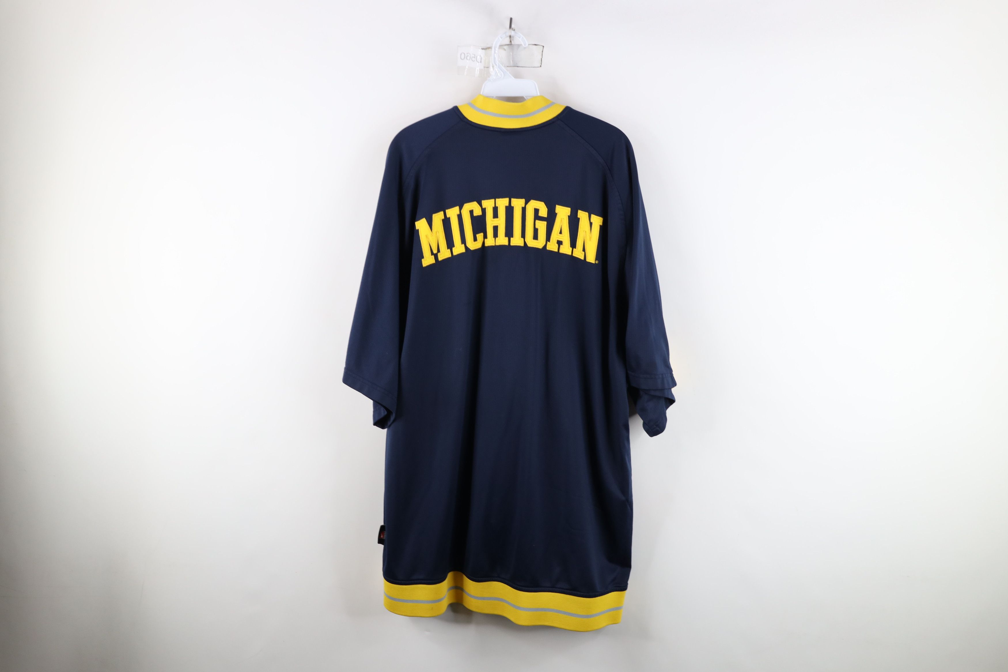 Nike × Vintage Vintage Nike Elite University of Michigan Warm Up Jacket Size US L / EU 52-54 / 3 - 15 Thumbnail