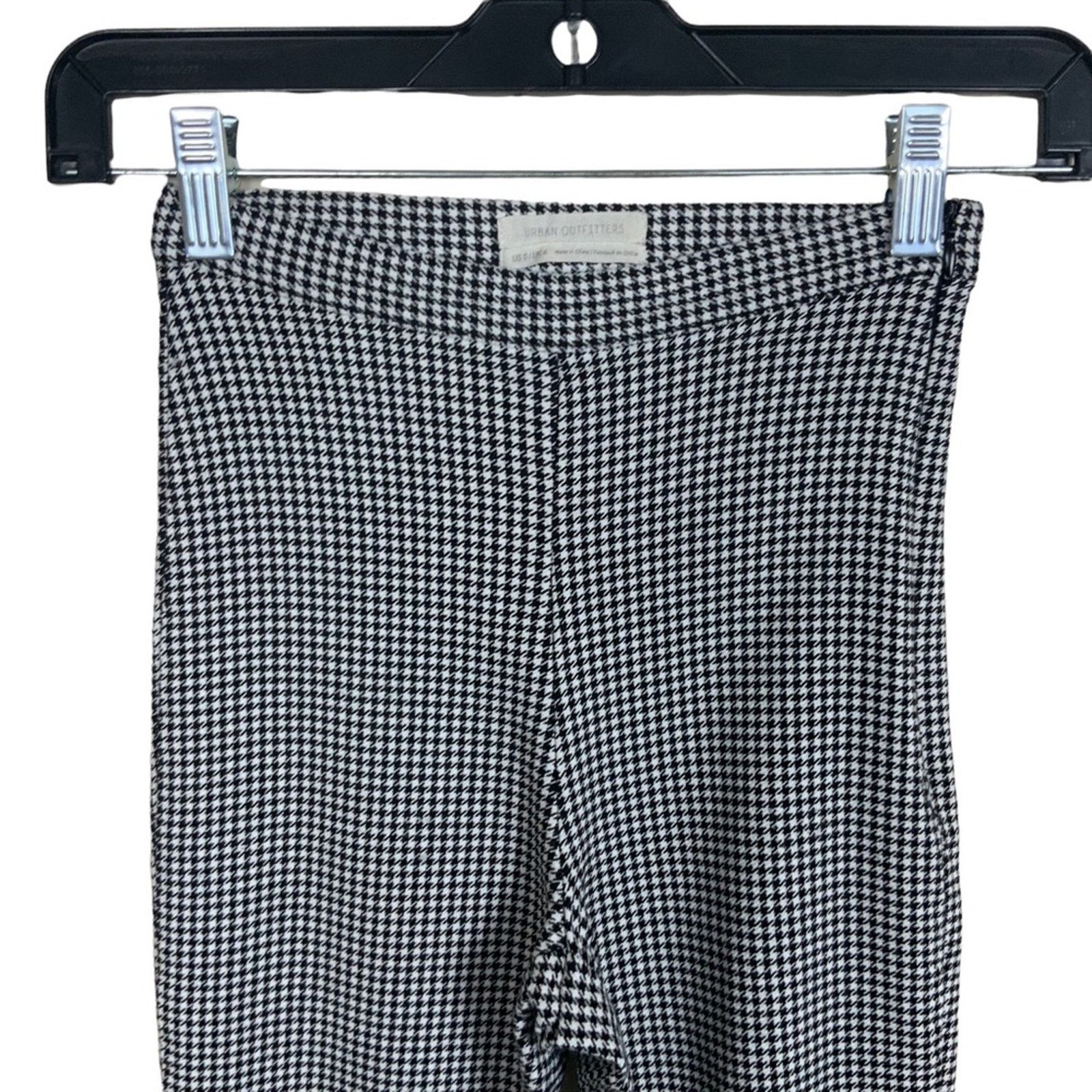 Urban Outfitters Urban Outfitters Side Houndstooth Side Slit Legging Black 0 Size 25" / US 0 / IT 36 - 2 Thumbnail
