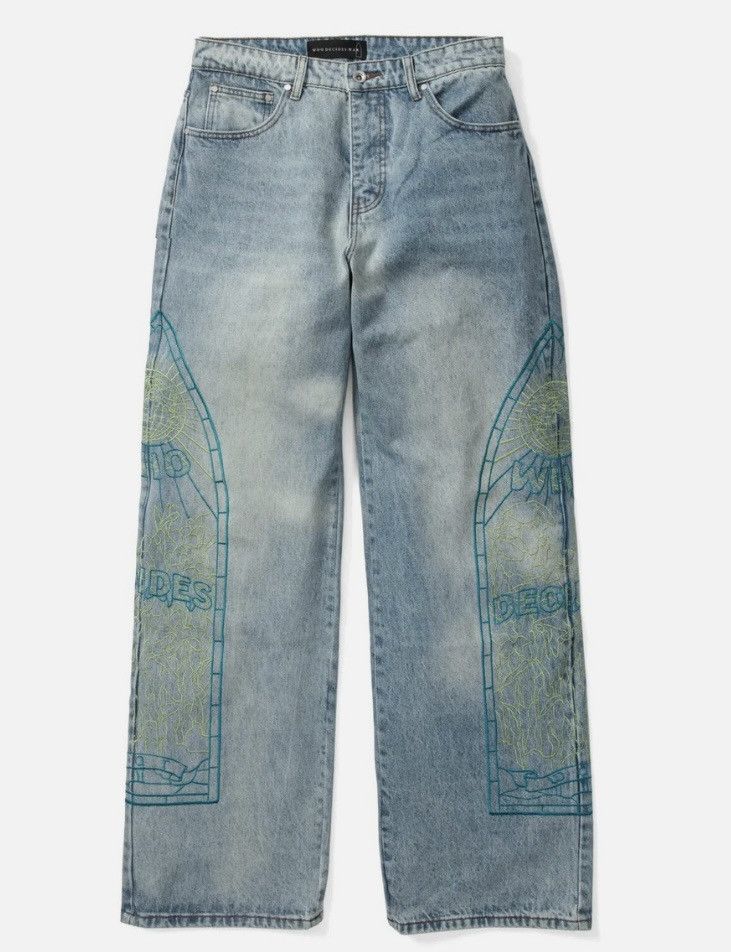 Who Decides War Who Decides War Virtuous Embroidered Jeans Size US 32 / EU 48 - 1 Thumbnail