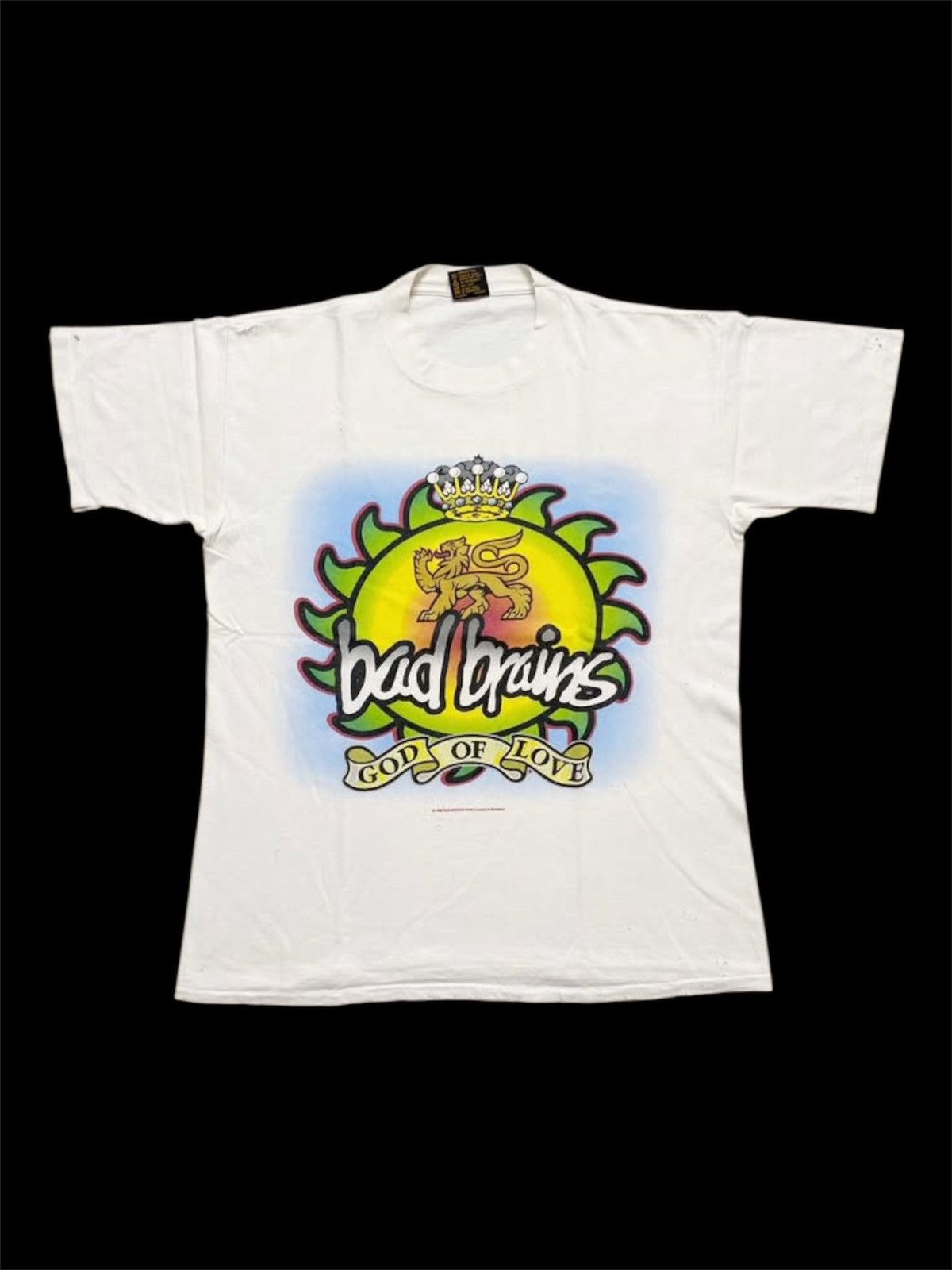 Band Tees 1990s Vintage Bad Brains God Of Love Tee Size US L / EU 52-54 / 3 - 1 Thumbnail