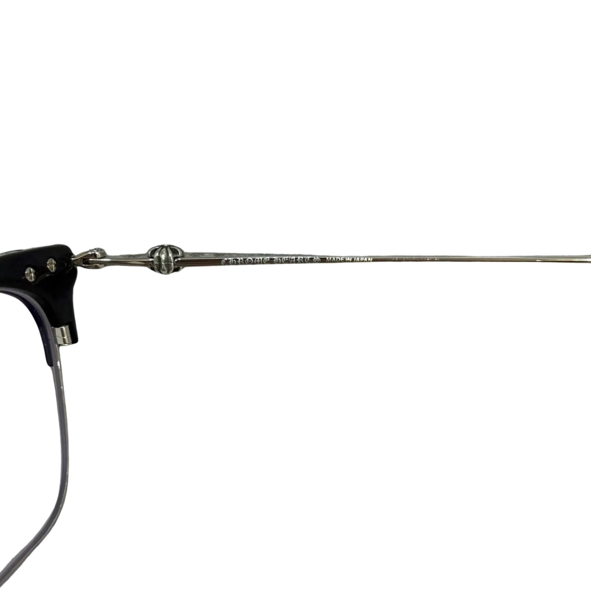 Chrome Hearts CHROME HEARTS SLUNTRADICTION BLACK SHINY GLASSES Size ONE SIZE - 4 Thumbnail