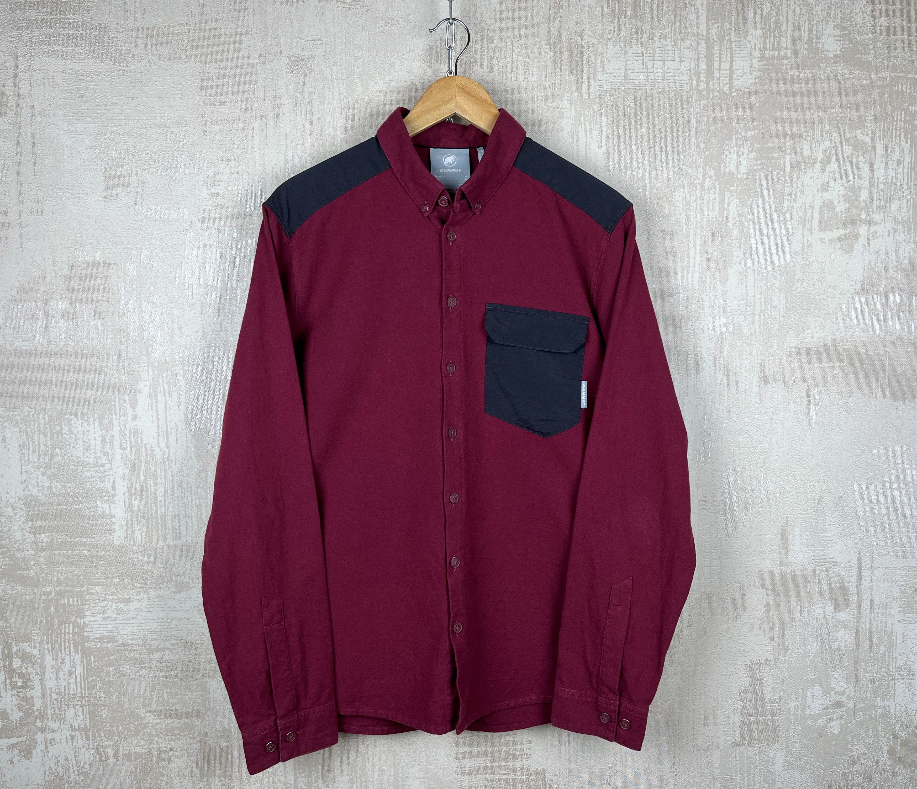 Mammut Mammut Pocket Long Sleeve Shirt Purple Button Down Collar Size US M / EU 48-50 / 2 - 7 Thumbnail