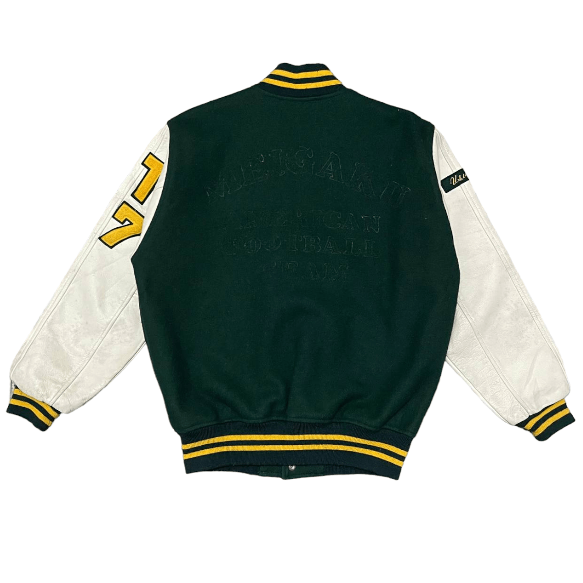Japanese Brand Vintage Japanese Brand Varsity Jacket Wool Leather Sleeve Size US L / EU 52-54 / 3 - 11 Thumbnail
