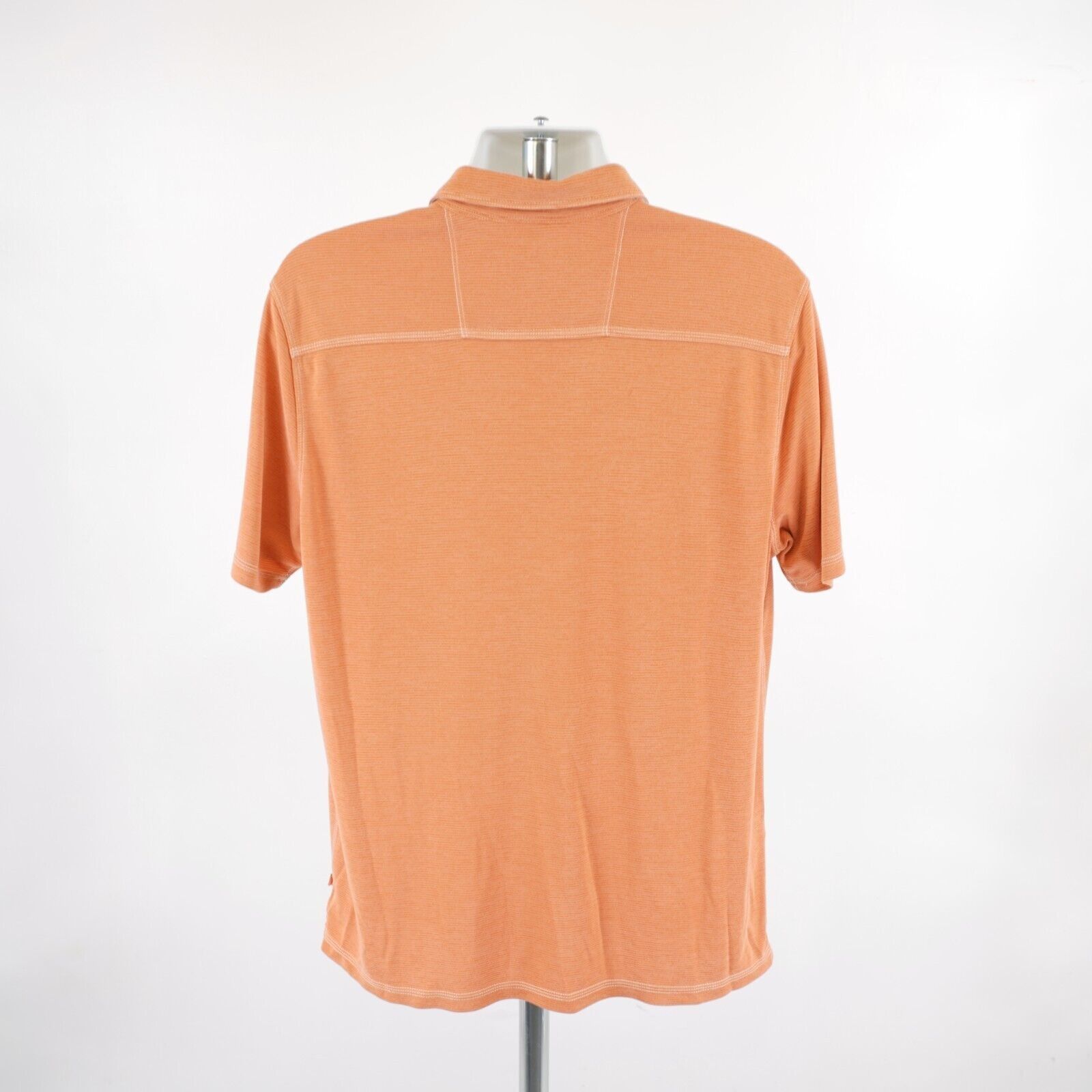 Tommy Bahama Tommy Bahama Large Orange Polo Shirt Tencel Polyester Short Size US L / EU 52-54 / 3 - 7 Thumbnail