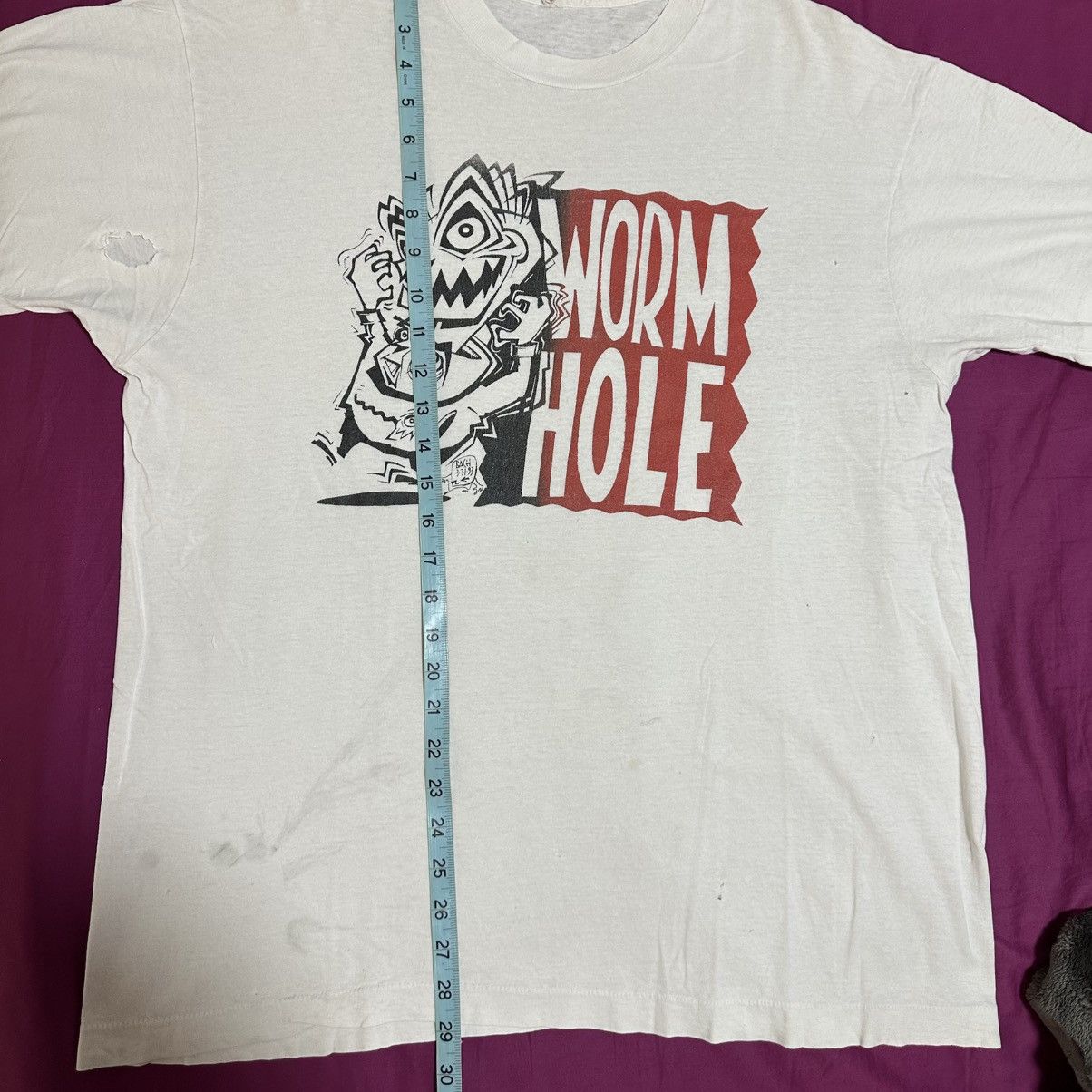 Band Tees Vintage Worm Hole T Shirt 1980s 1990s Fruit Of The Loom XXL Size US XXL / EU 58 / 5 - 4 Thumbnail