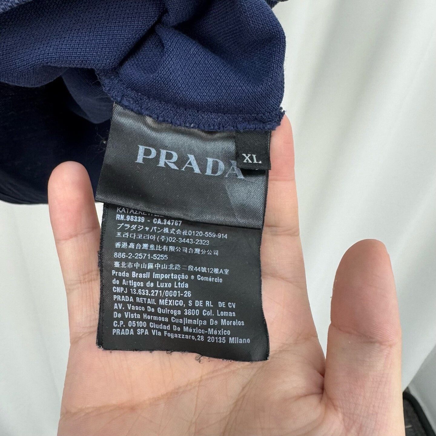 Prada Prada Logo Polo Short Sleeve Size US XL / EU 56 / 4 - 6 Thumbnail