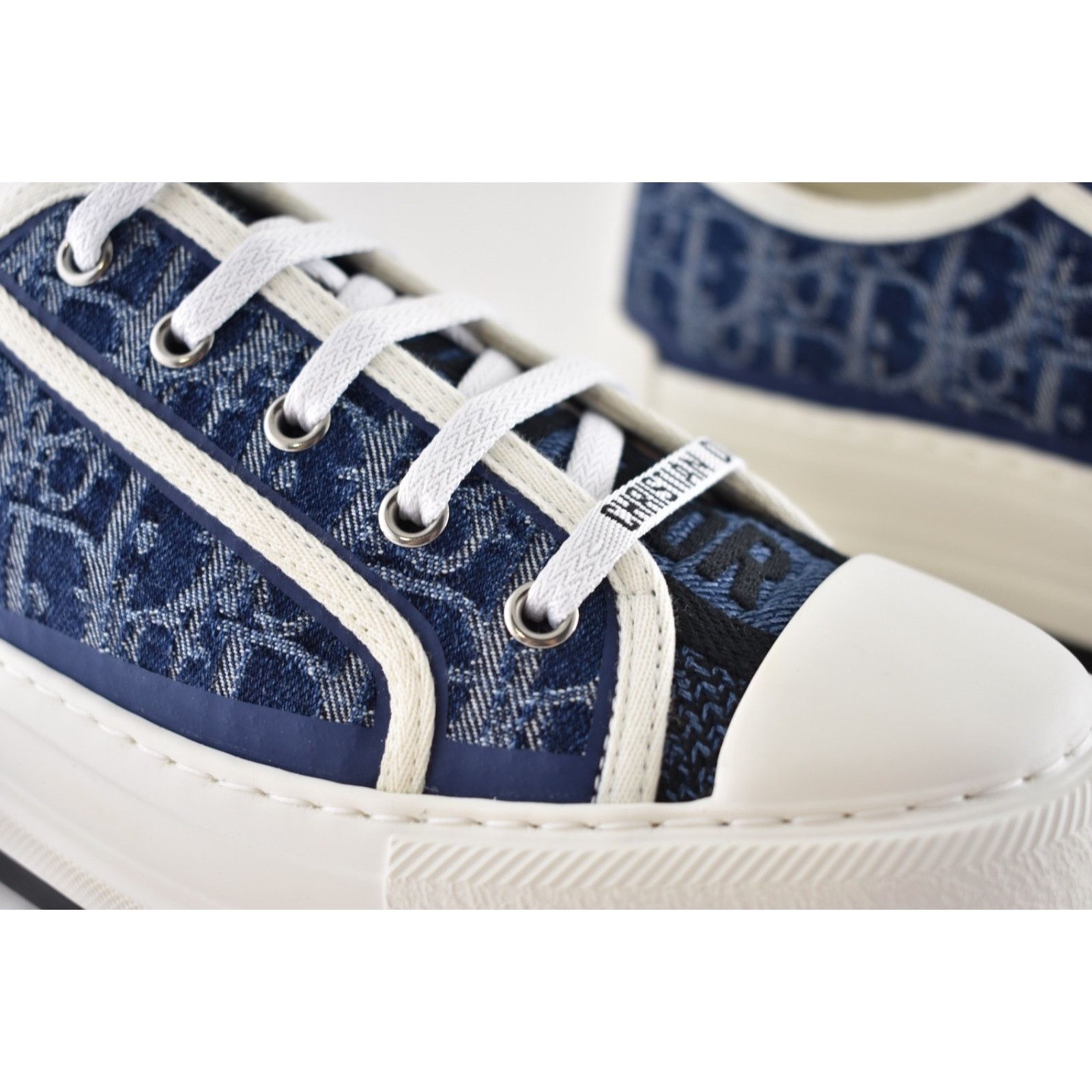 Dior Dior Walk'N'Dior Denim Logo Flat Low Platform Sneaker 41 Size US 11 / IT 41 - 8 Thumbnail