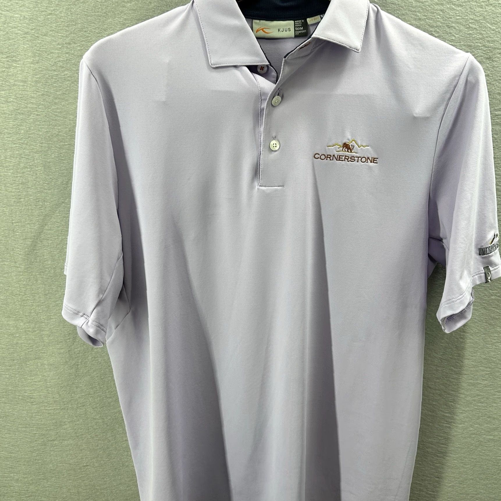 KJUS KJUS Polo Shirt Mens M Soren Cornerstone Golf Embroidered Lavender Preppy Lavender Purple Logo Preppy Golf Shirt Mens M KJUS Polo Shirt Size US M / EU 48-50 / 2 - 3 Thumbnail