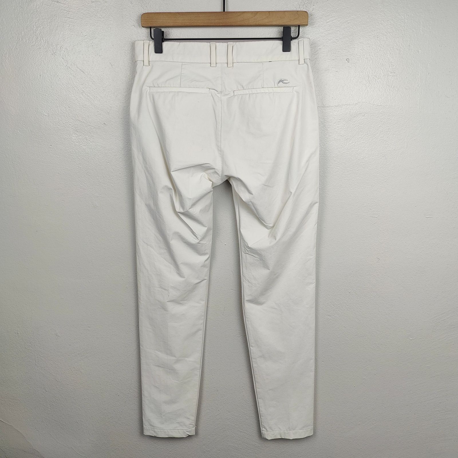 KJUS Kjus Ike Pants Mens 30x32 Tailored Tit White Stretch Golf Size US 30 / EU 46 - 8 Thumbnail