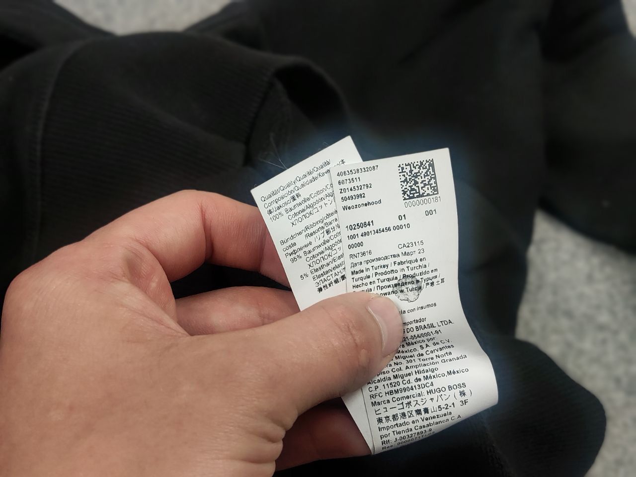 Hugo Boss Hugo Boss Orange Bluza WeFade Black Logo Hoodie Size US S / EU 44-46 / 1 - 14 Thumbnail