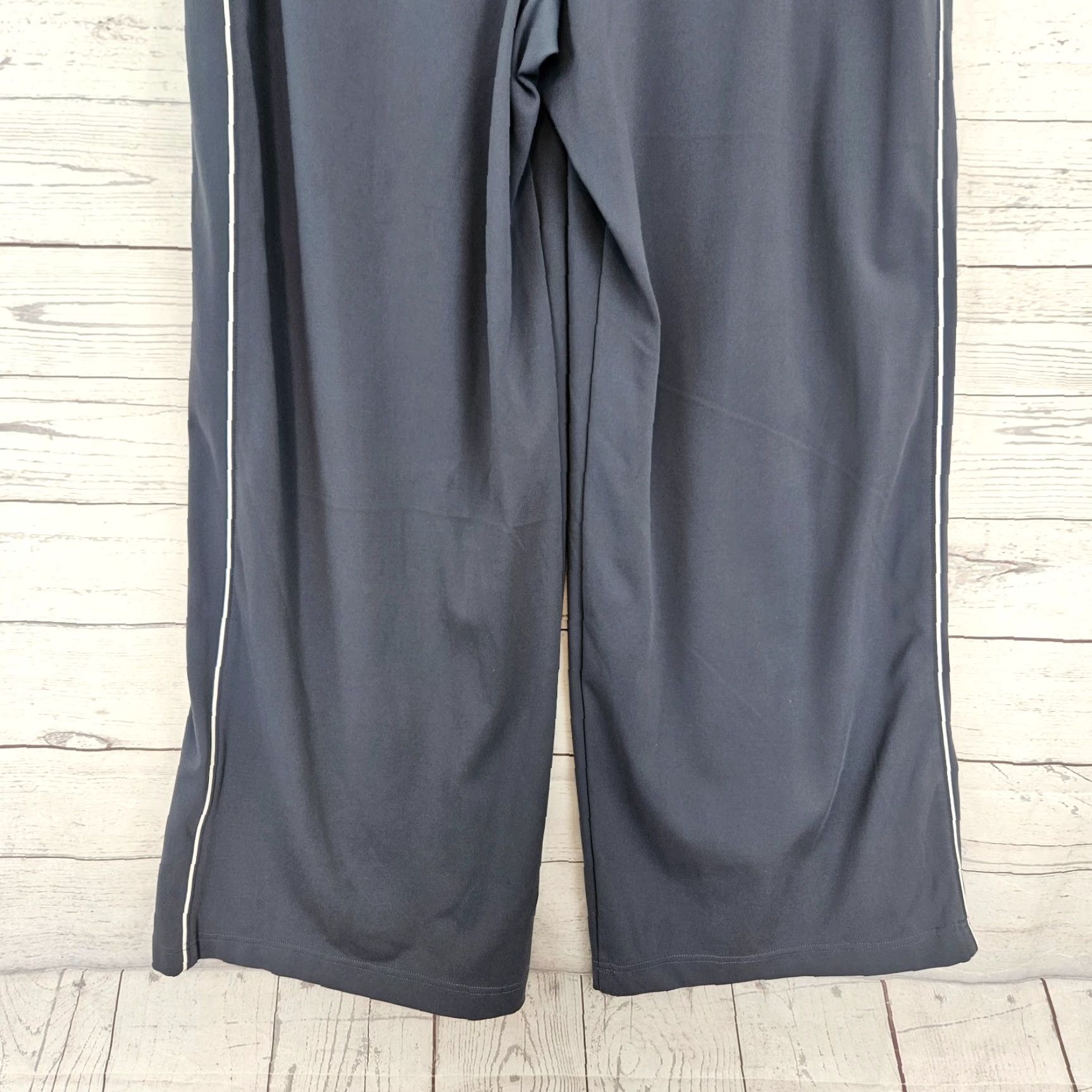 Athleta Athleta Womens Venice High Rise Track Stripe Wide Leg Pant XL Blue Size 40" / US 18 - 5 Thumbnail