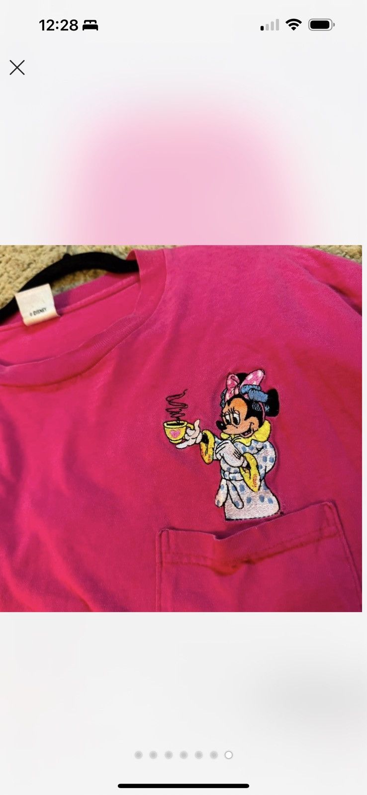 Disney Baby pink XL Minnie Mouse 90s rare merch Disney Size XL / US 12-14 / IT 48-50 - 6 Thumbnail