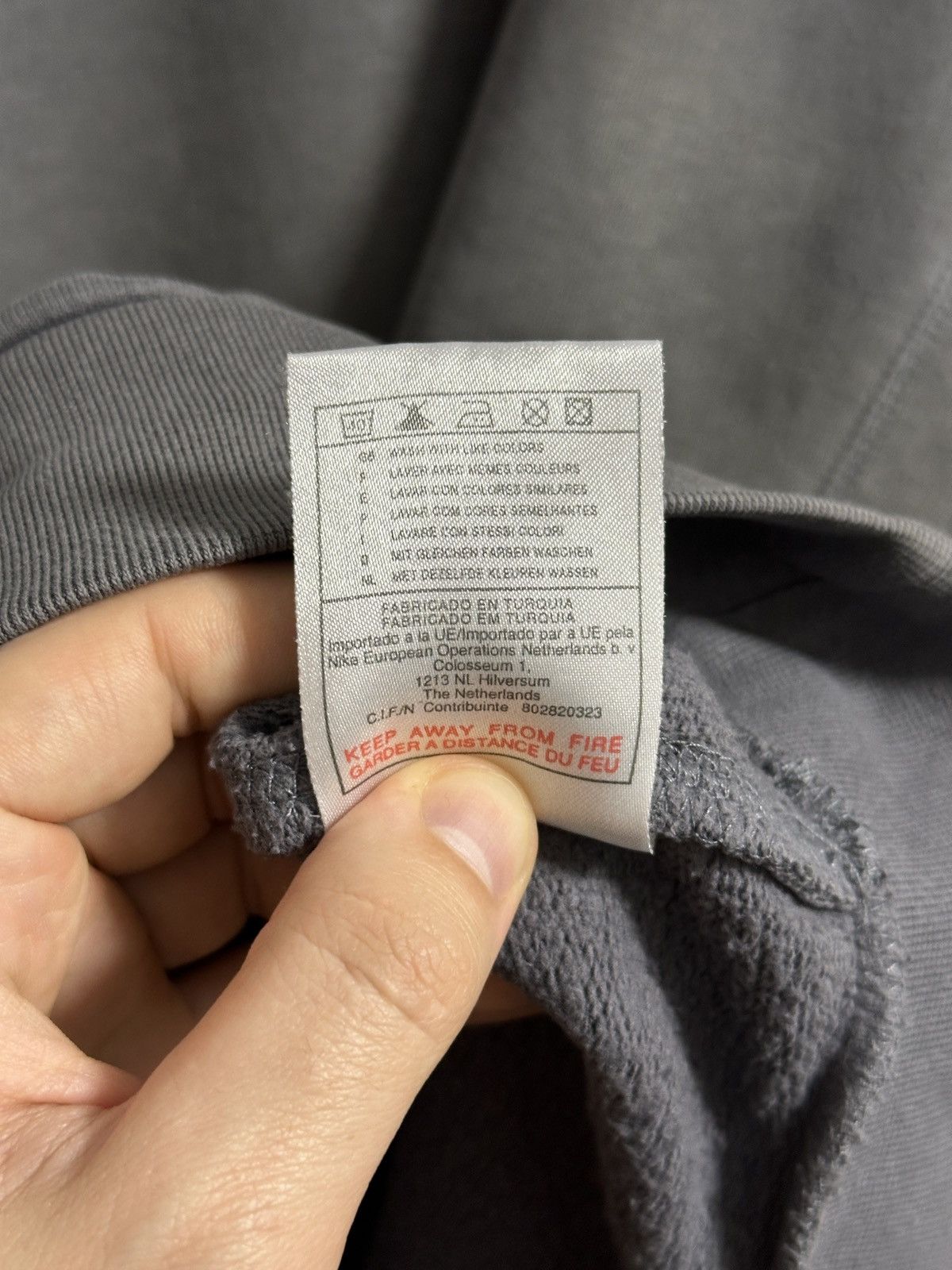 Nike Rare Vintage Sweatshirt Nike Small Swoosh Drill Y2K style Size US M / EU 48-50 / 2 - 11 Thumbnail