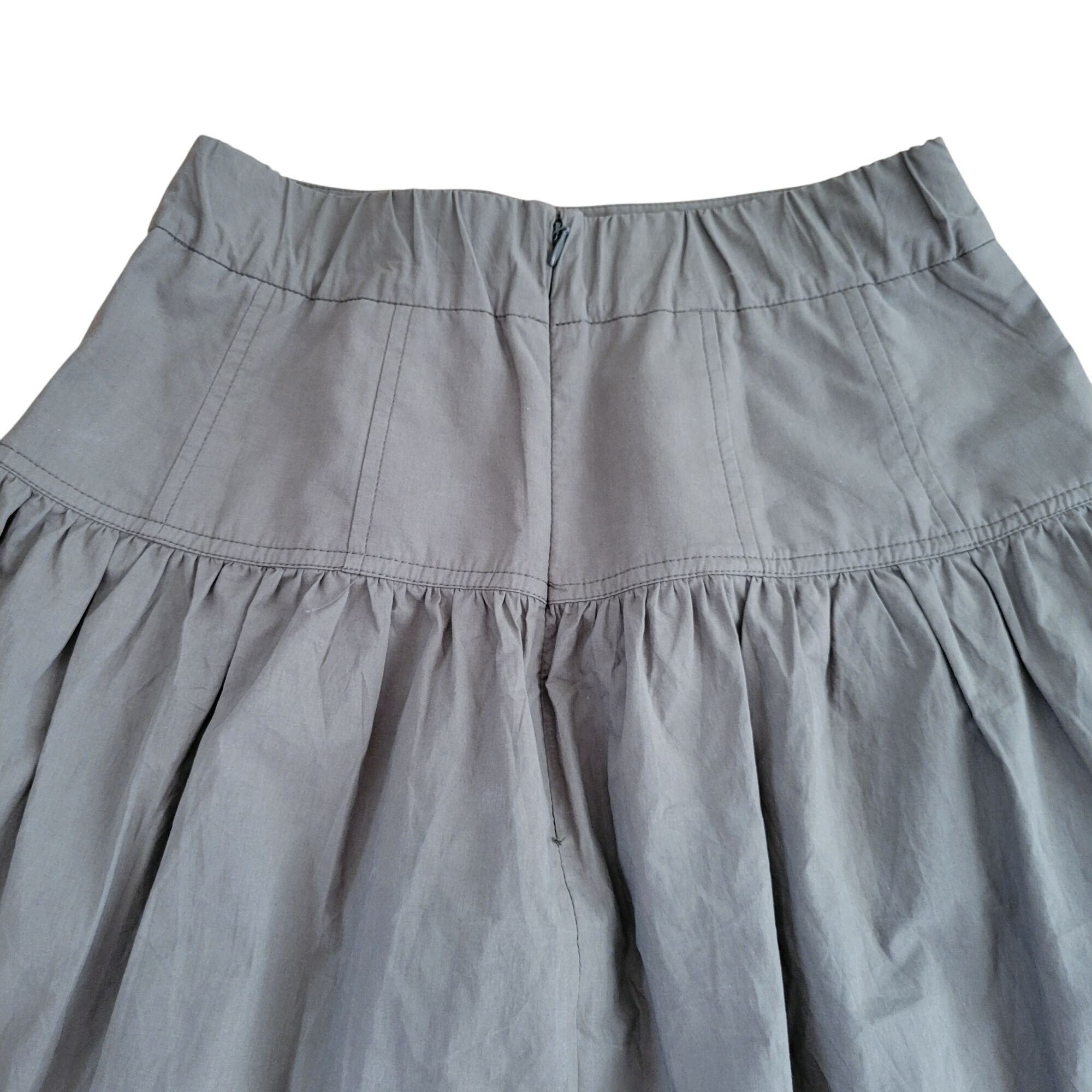 Vintage Tuckernuck Army Green Maxi Skirt XS Cotton High Waisted A Li Size 26" / US 2 / IT 38 - 6 Thumbnail