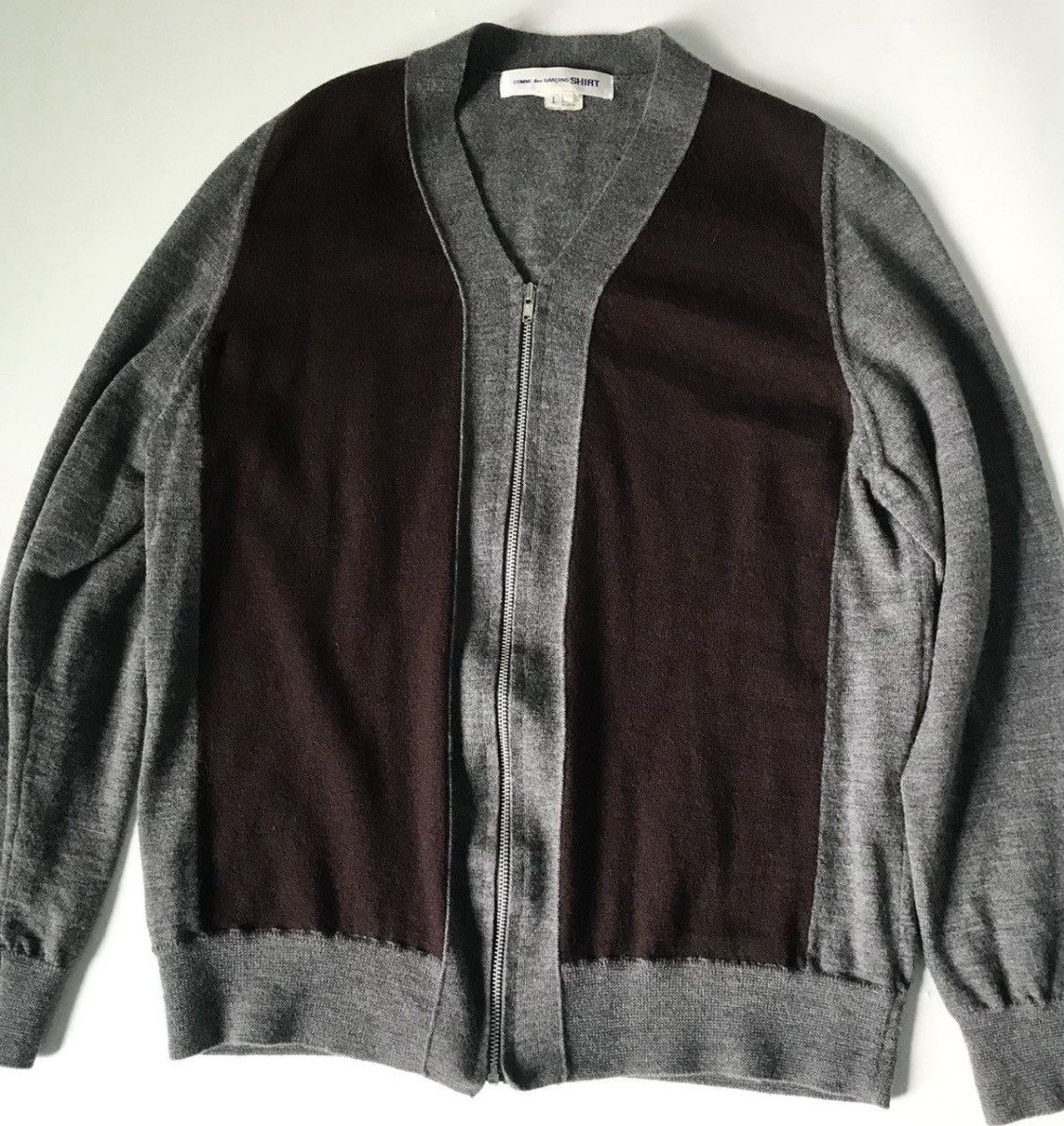 Comme des Garcons CDG SHIRT patched zip wool jacket Size US L / EU 52-54 / 3 - 4 Thumbnail