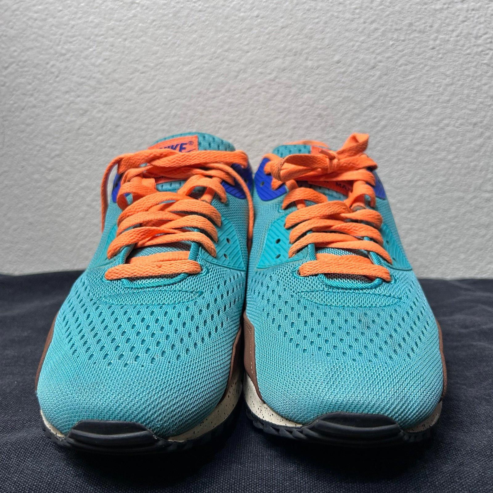 Nike Nike Air Max 90 EM (Teal / Orange / Brown) Rio Brown Beach Size US 12 / EU 45 - 2 Thumbnail