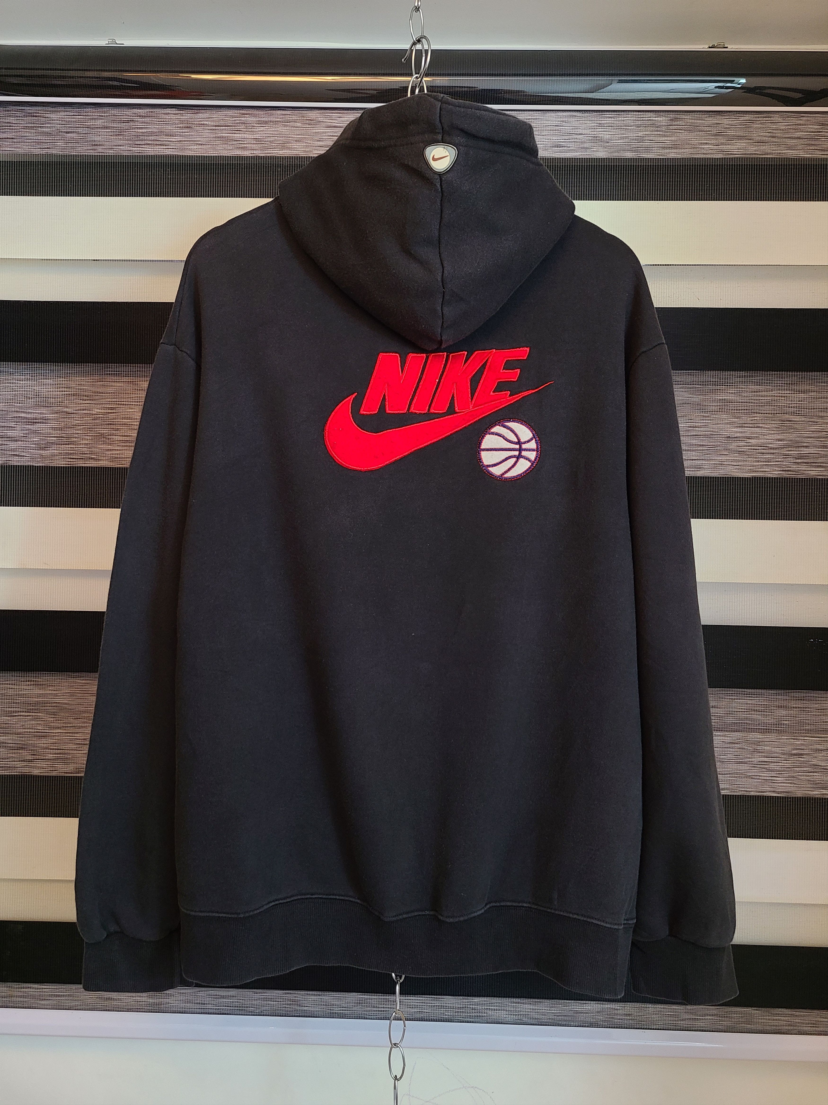 Nike Nike Y2k Hoodie - Red Swoosh & Basketball Logo Size US L / EU 52-54 / 3 - 2 Thumbnail